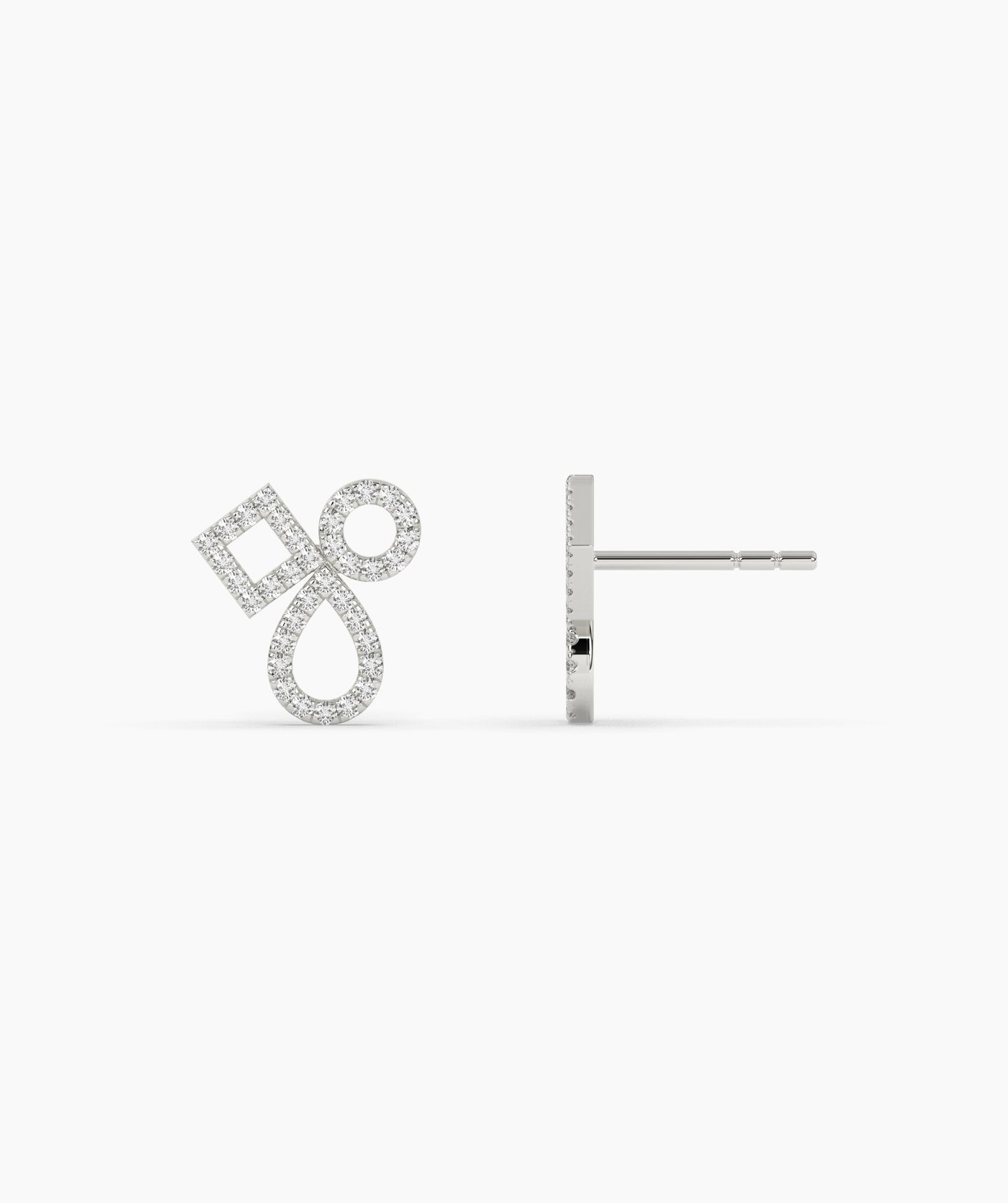 Chic Interlace Diamond Earrings