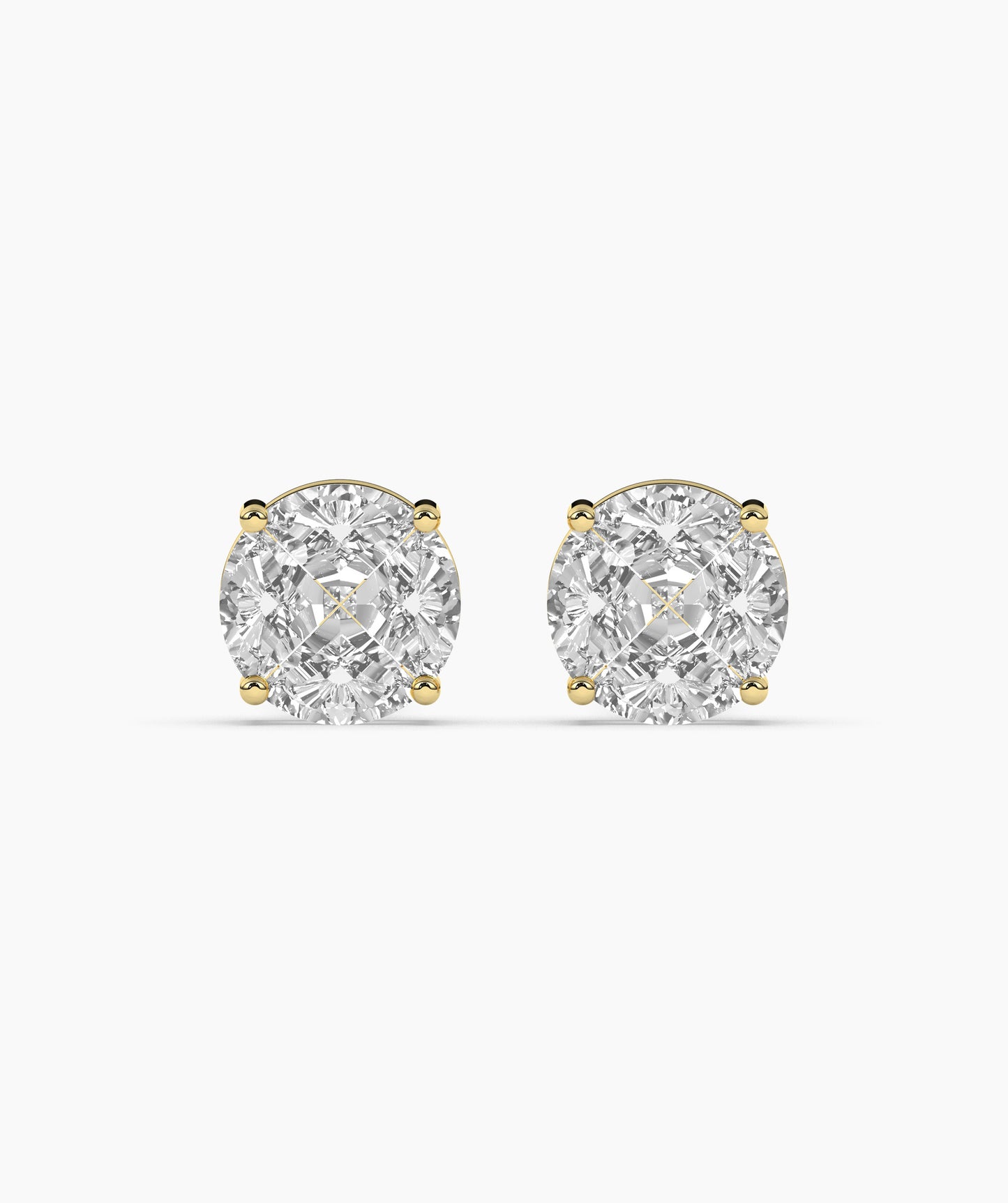 Round Diamond Earrings