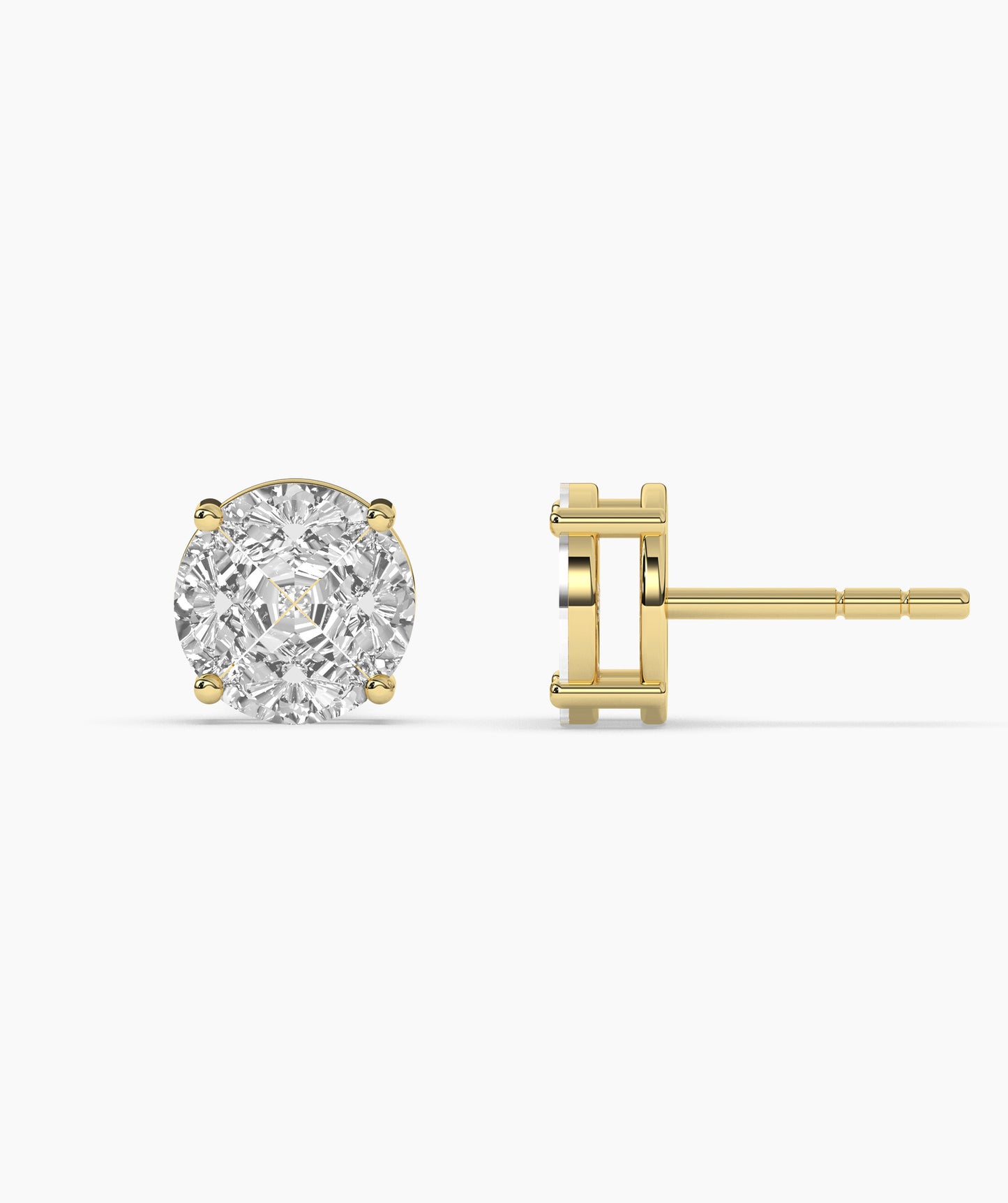 Round Diamond Earrings