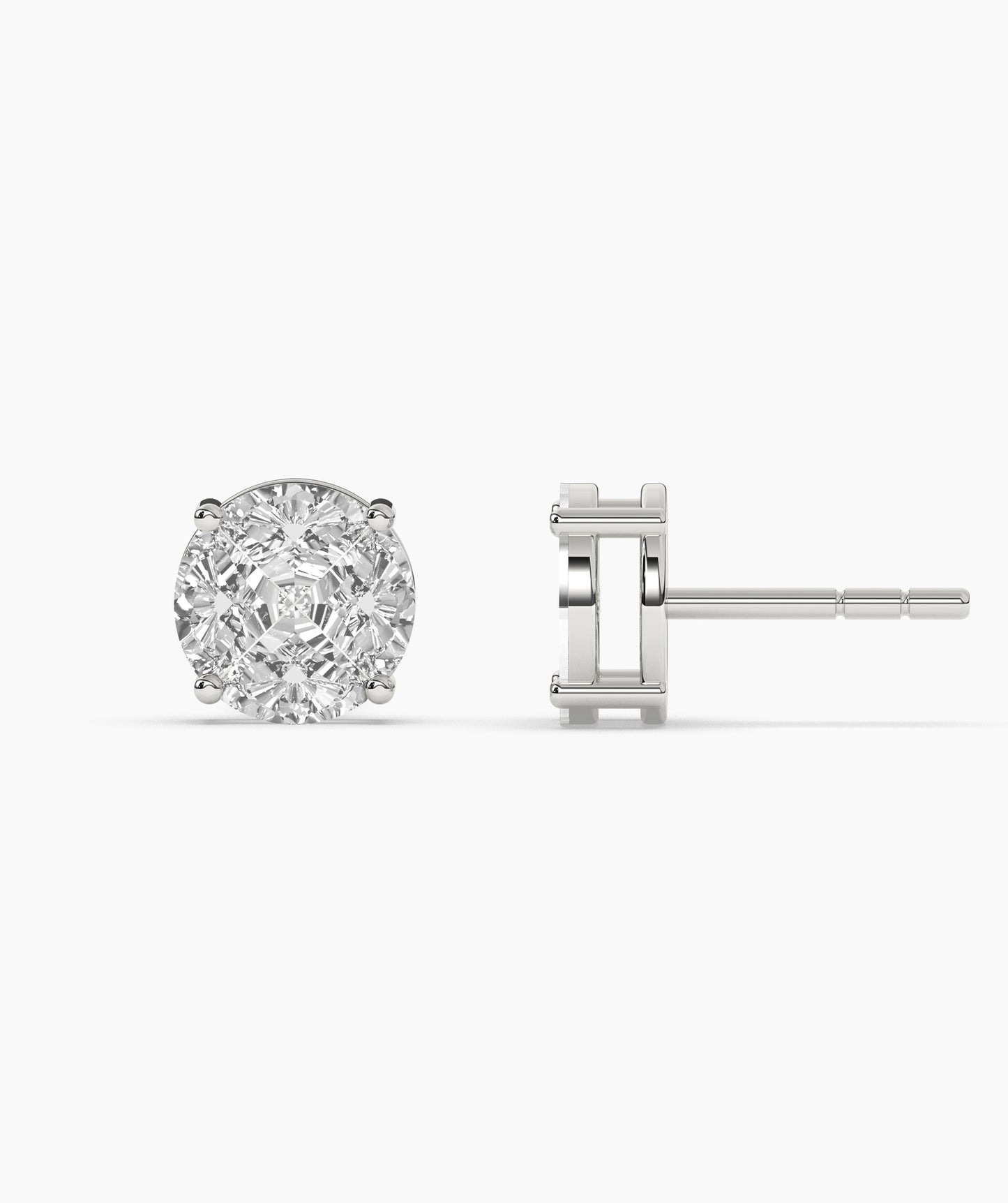 Round Diamond Earrings