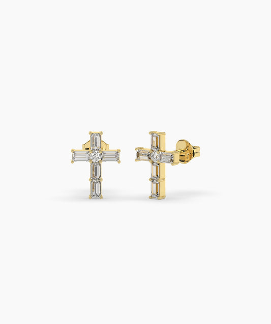 Cross Stud Earrings