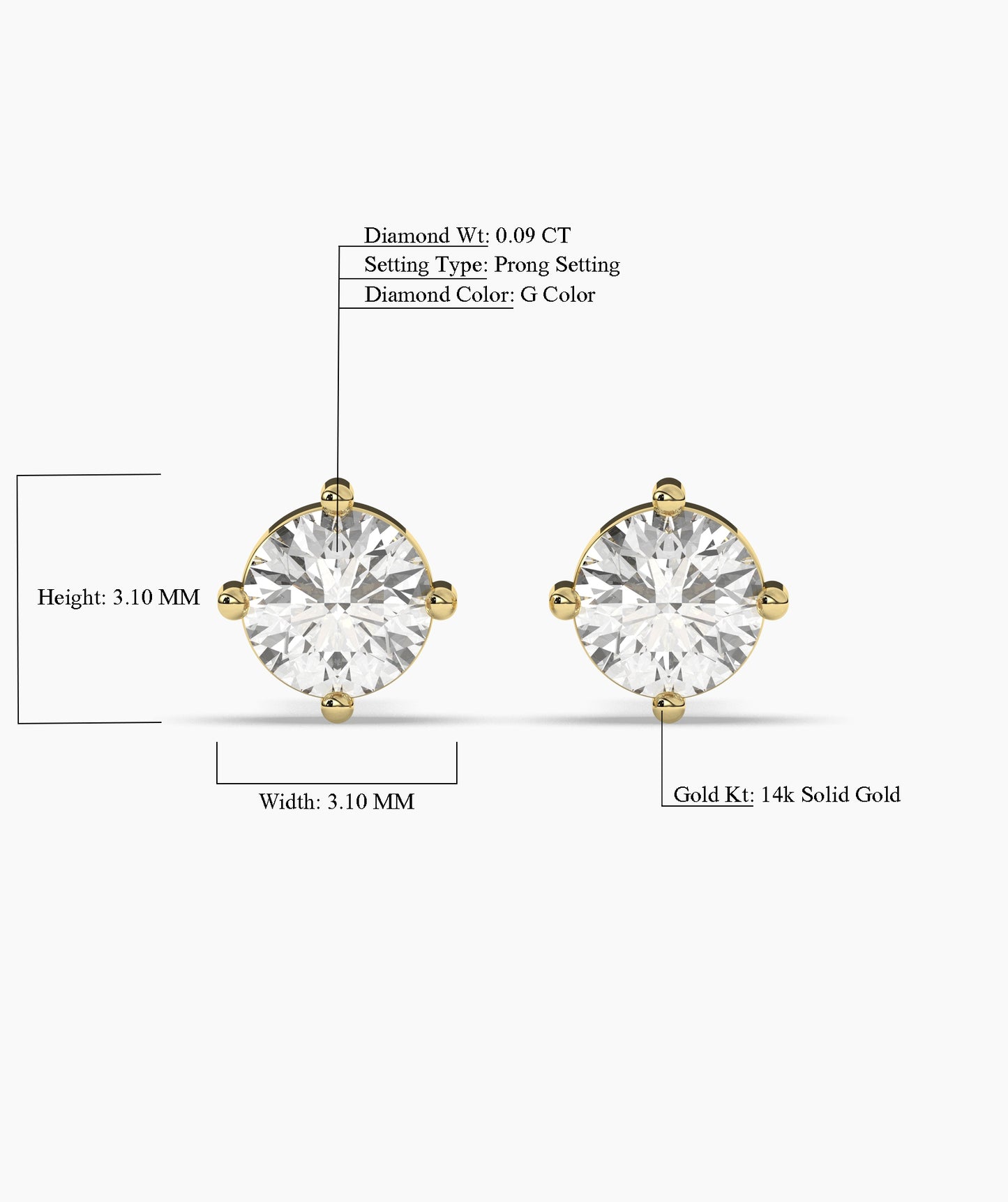 Diamond Stud Earrings
