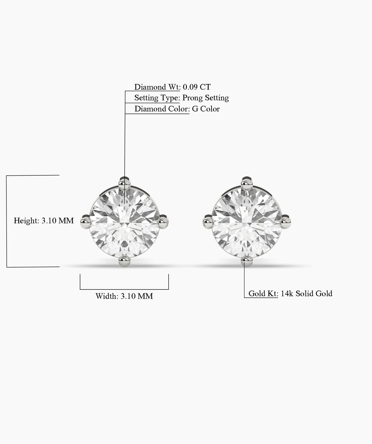 Diamond Stud Earrings
