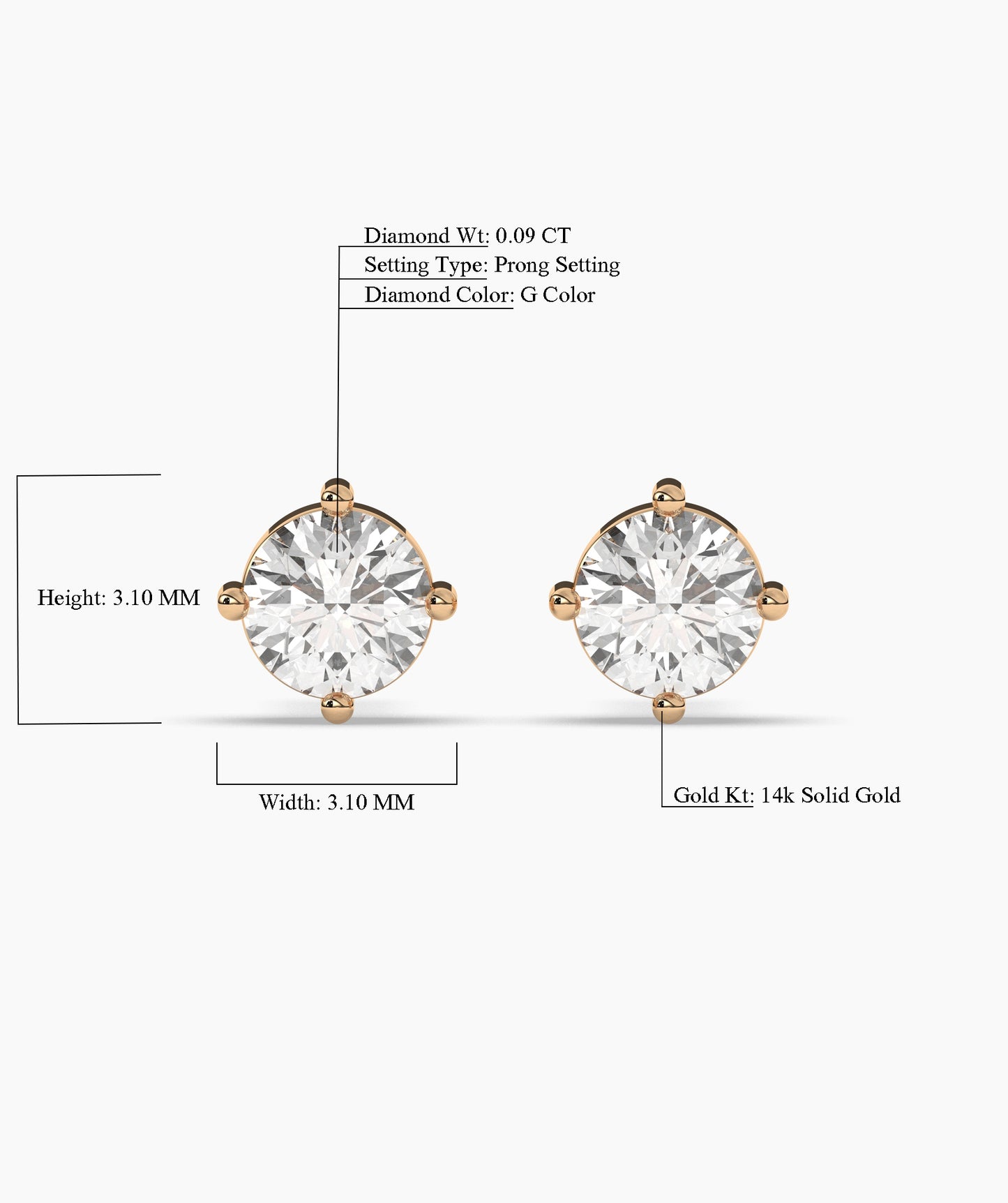 Diamond Stud Earrings
