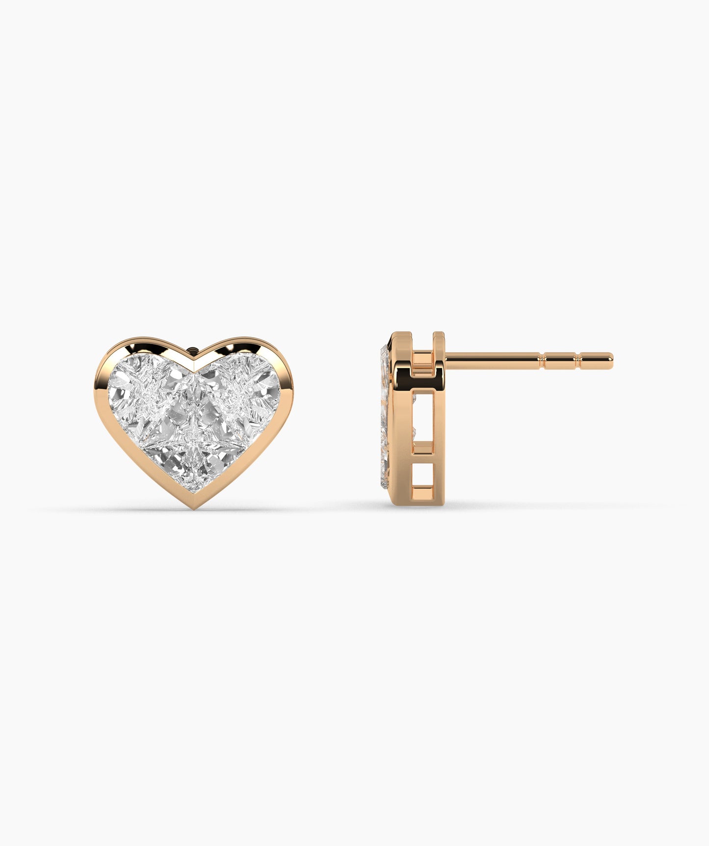 Timeless Diamond Heart Earrings