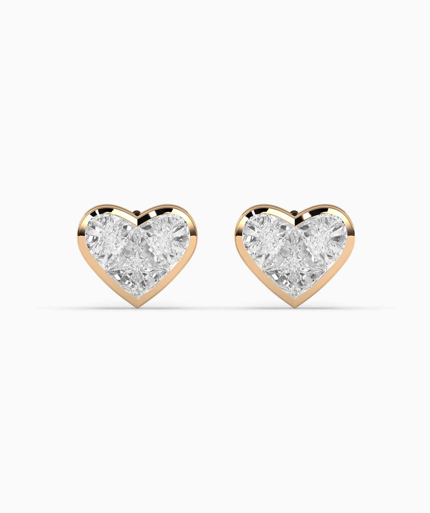 Timeless Diamond Heart Earrings