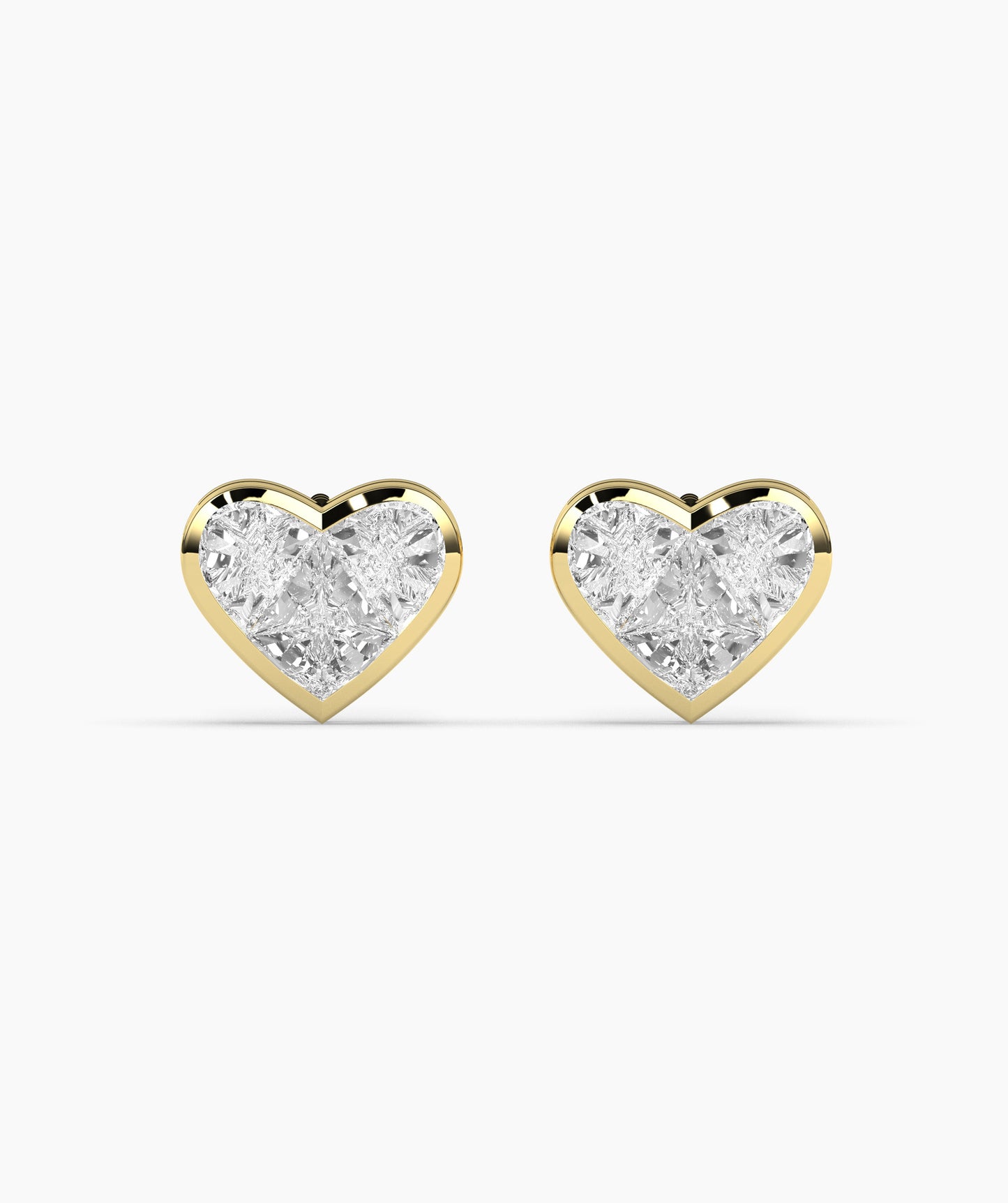 Timeless Diamond Heart Earrings