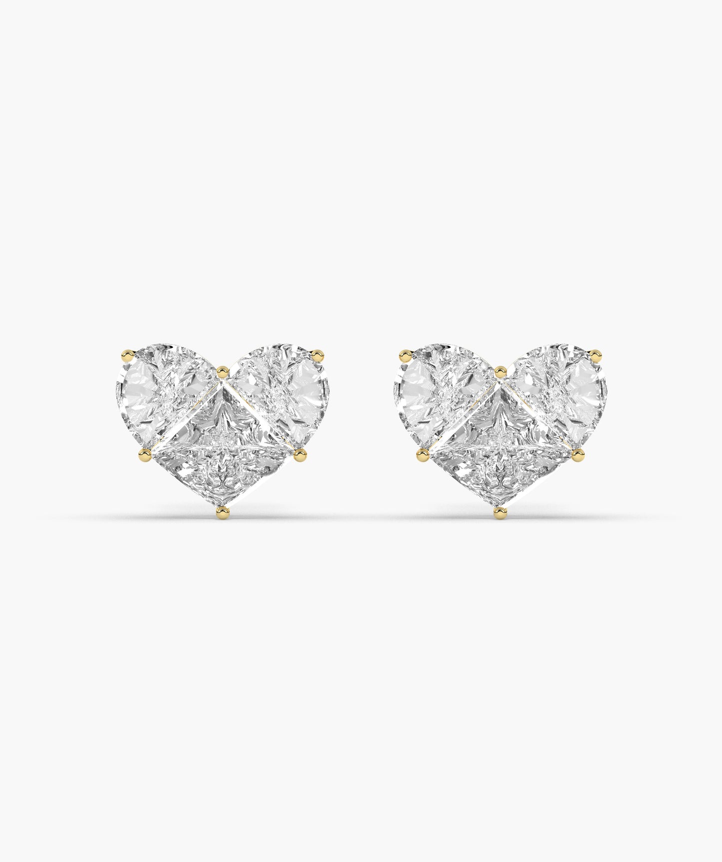 Heart Diamond Studs