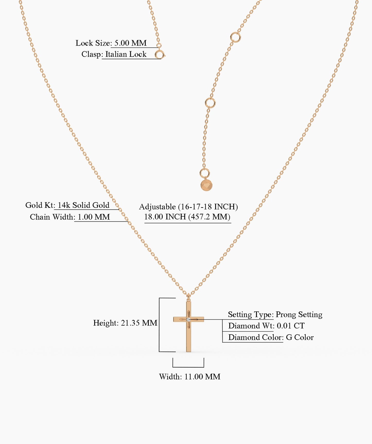 Faith-Inspired Cross Necklace