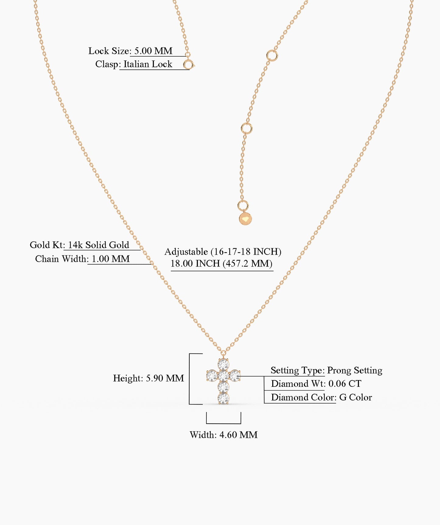 Sparkling Cross Necklace