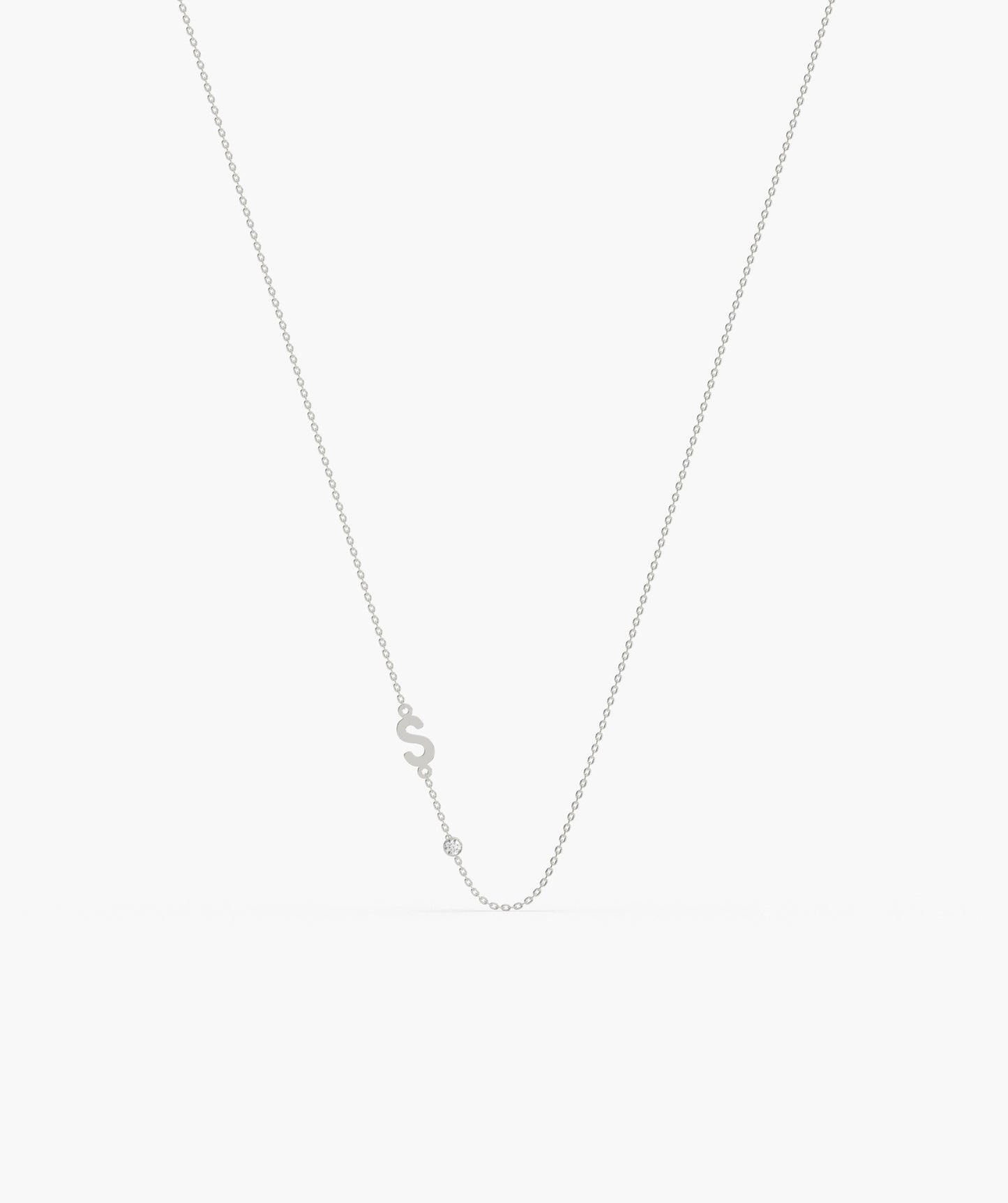 Elegant Signature 'S' Gold Necklace