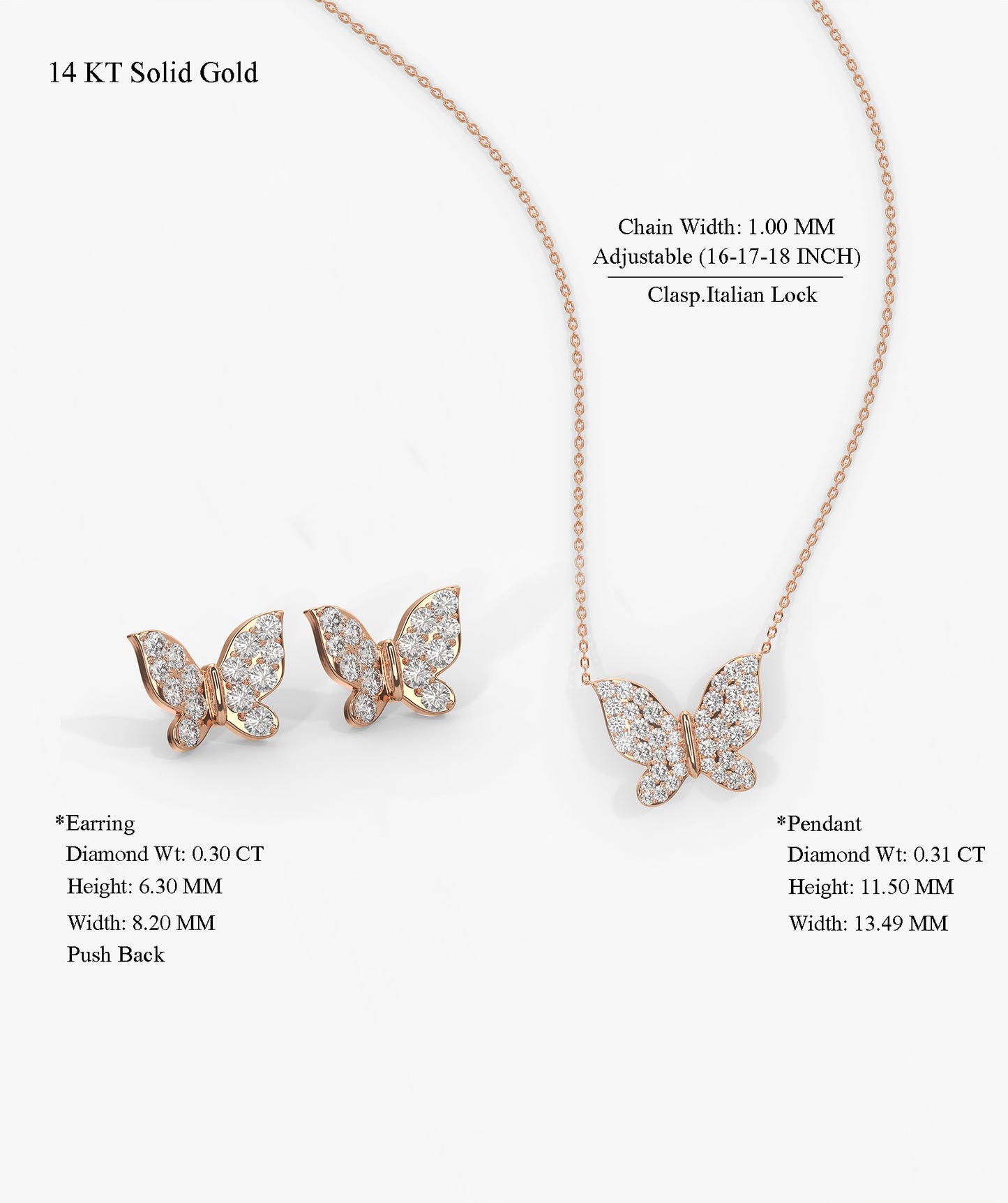 Butterfly Diamond Necklace