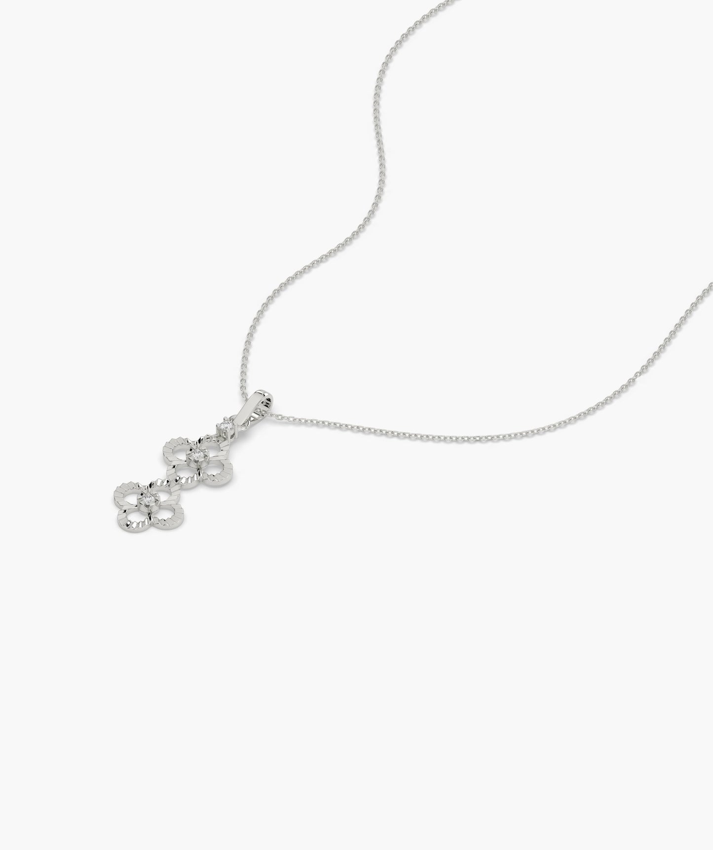 Floral Cascade Gold Necklace