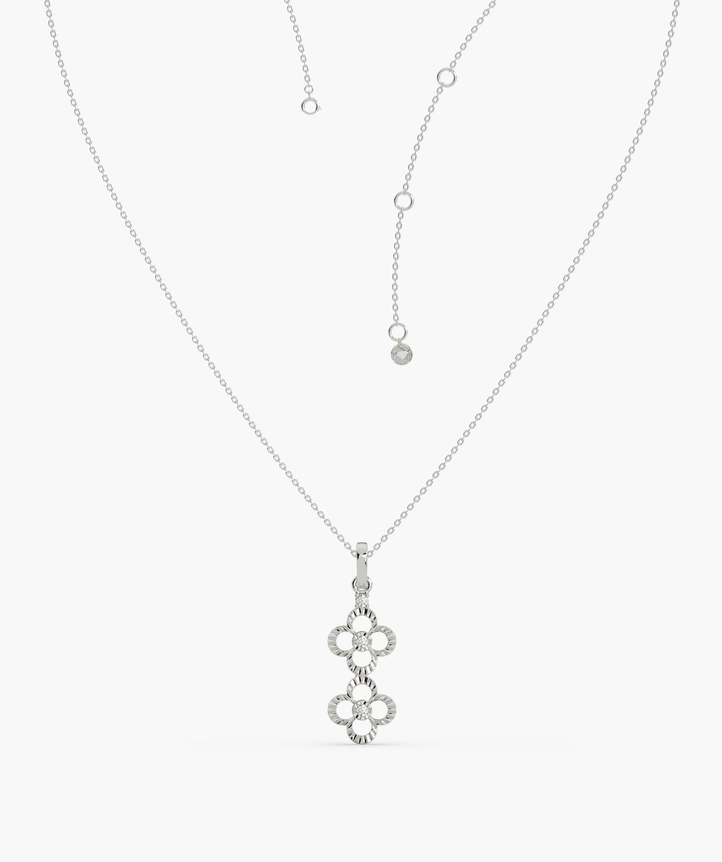 Floral Cascade Gold Necklace
