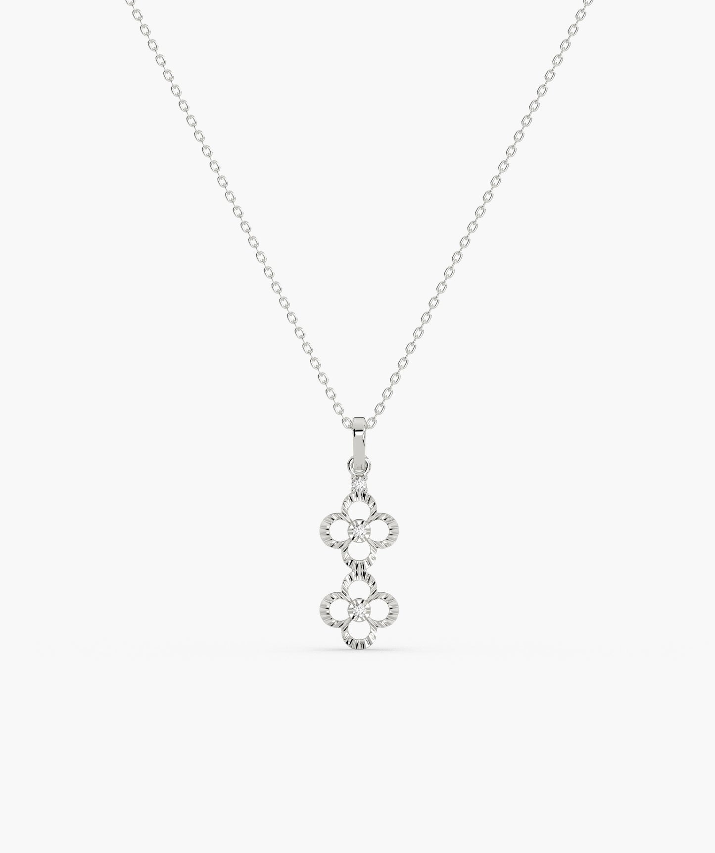 Floral Cascade Gold Necklace