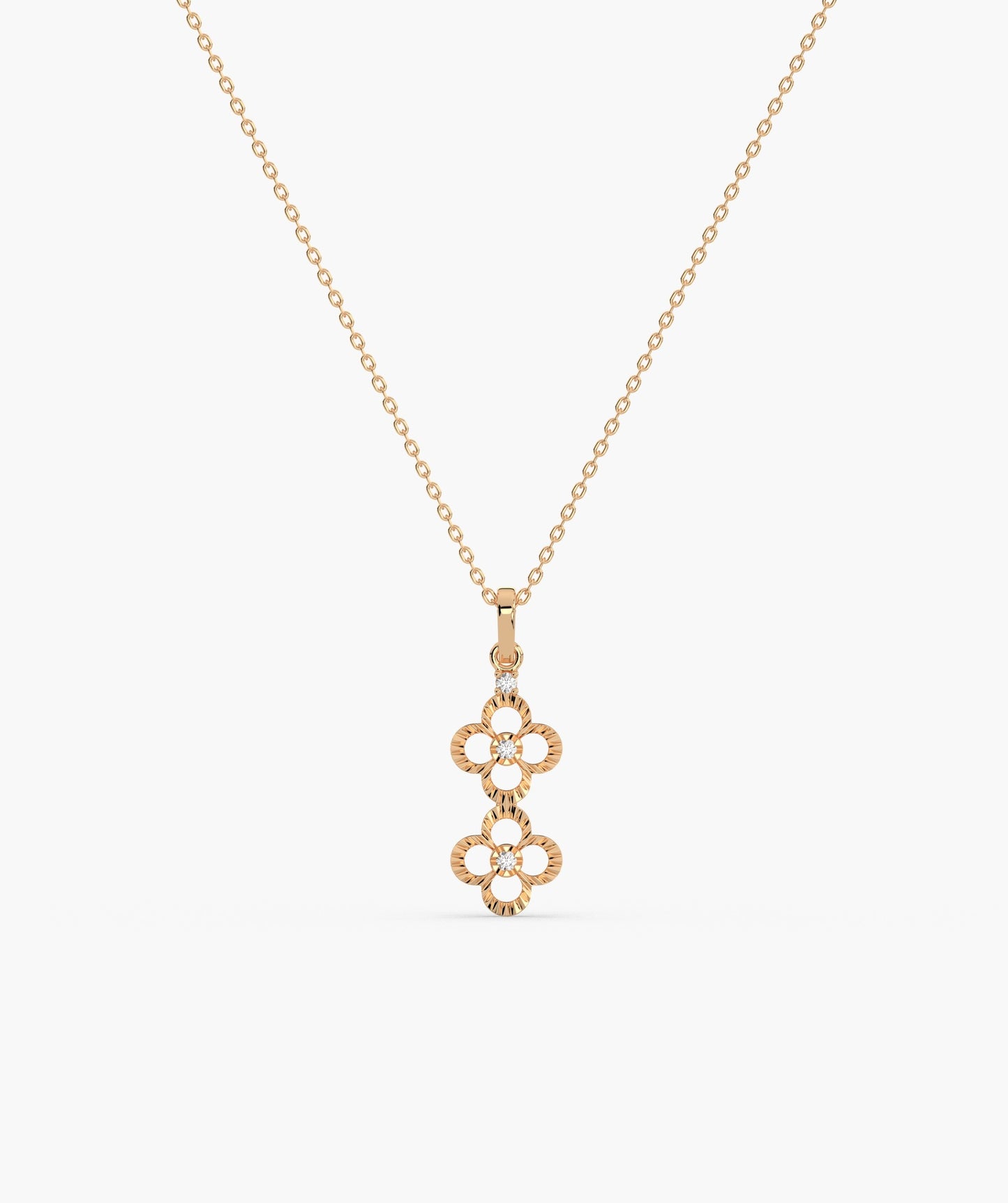 Floral Cascade Gold Necklace