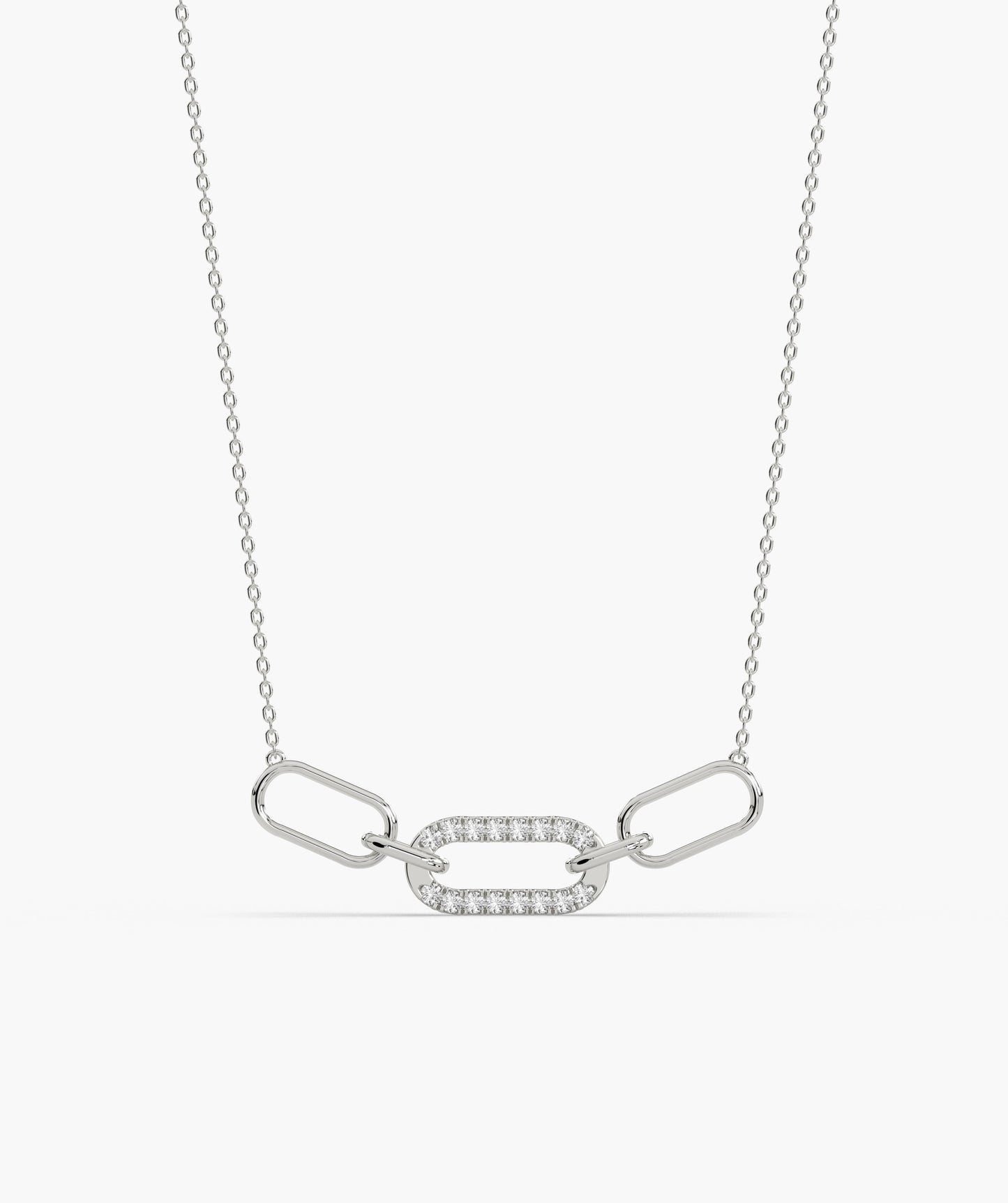 Diamond Link 14K Gold Necklace
