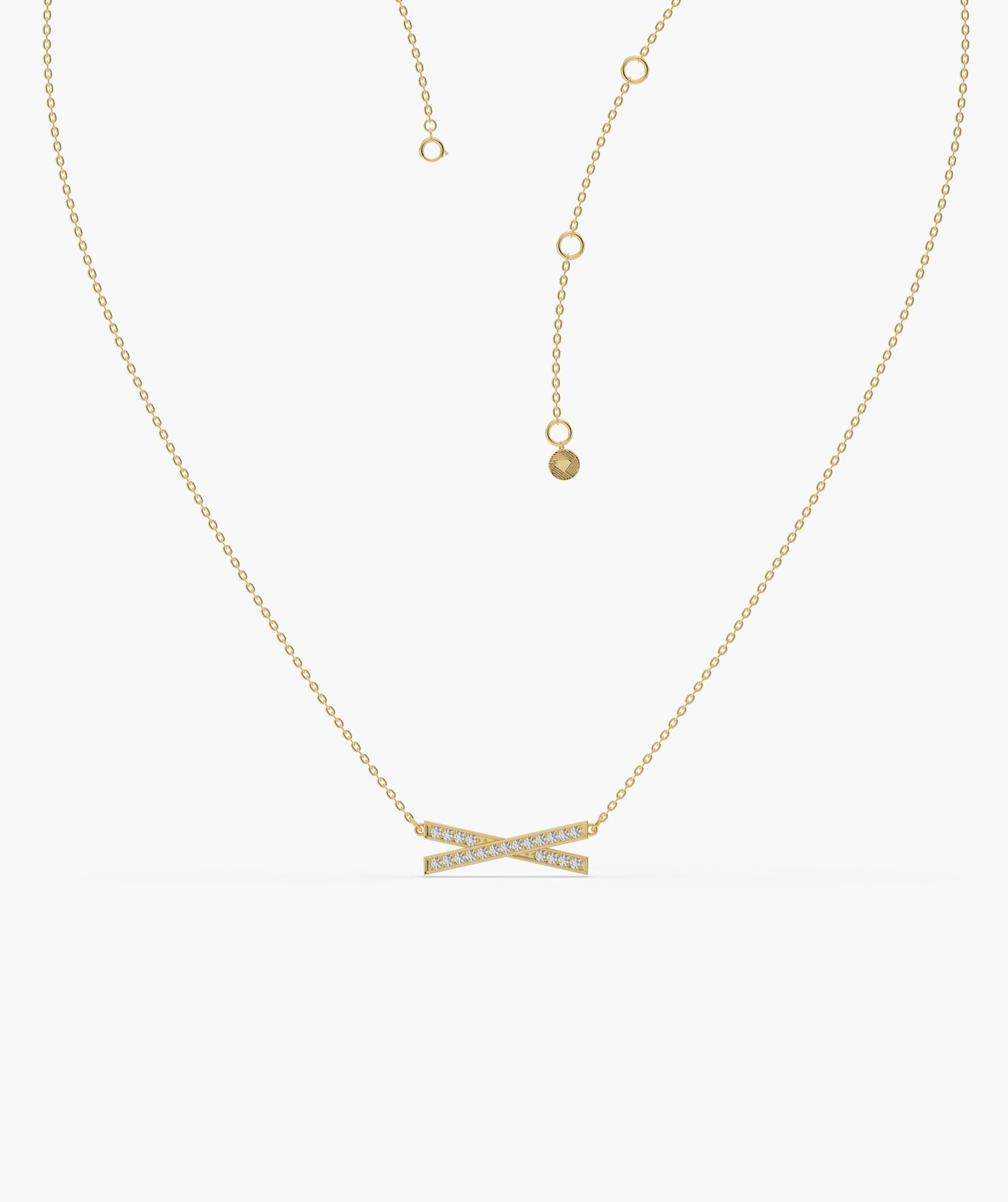 Modern Lines Diamond Necklace