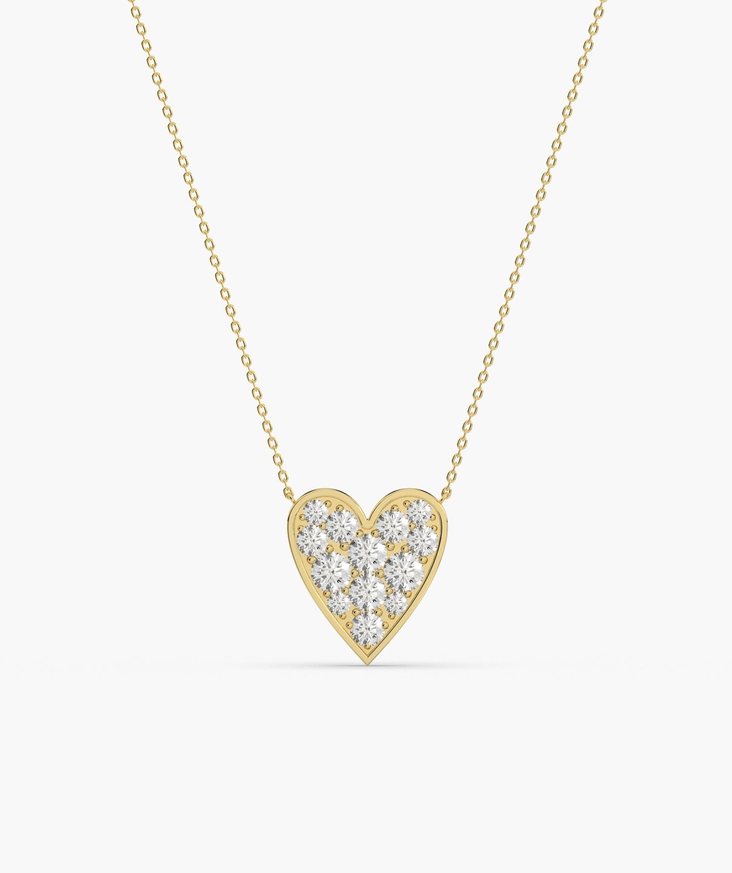 Gleaming Love Heart Necklace