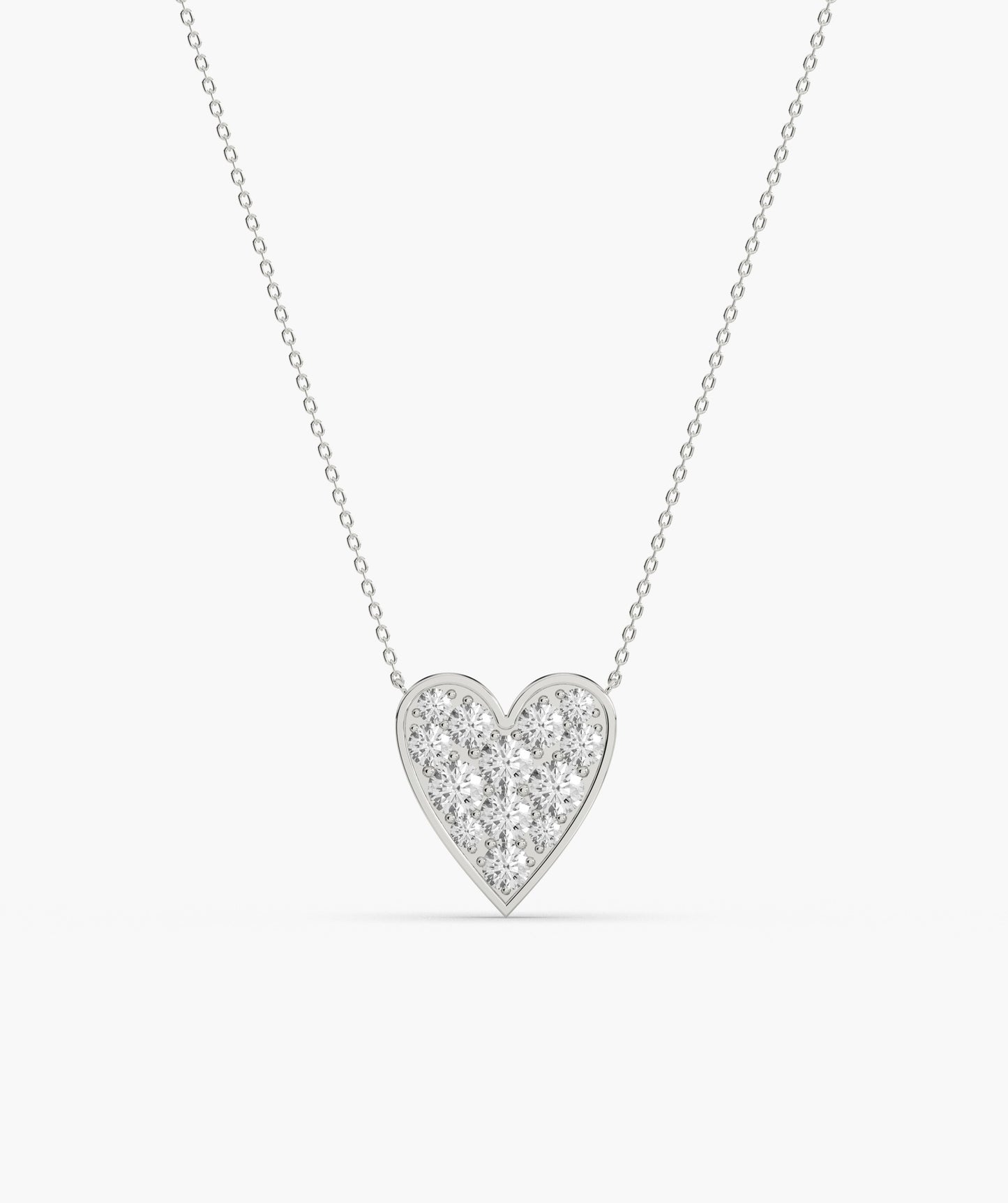 Gleaming Love Heart Necklace