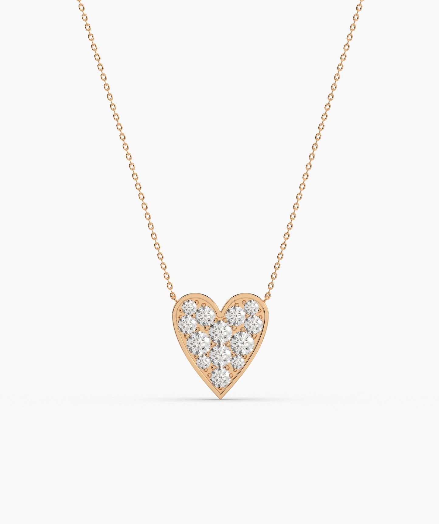 Gleaming Love Heart Necklace