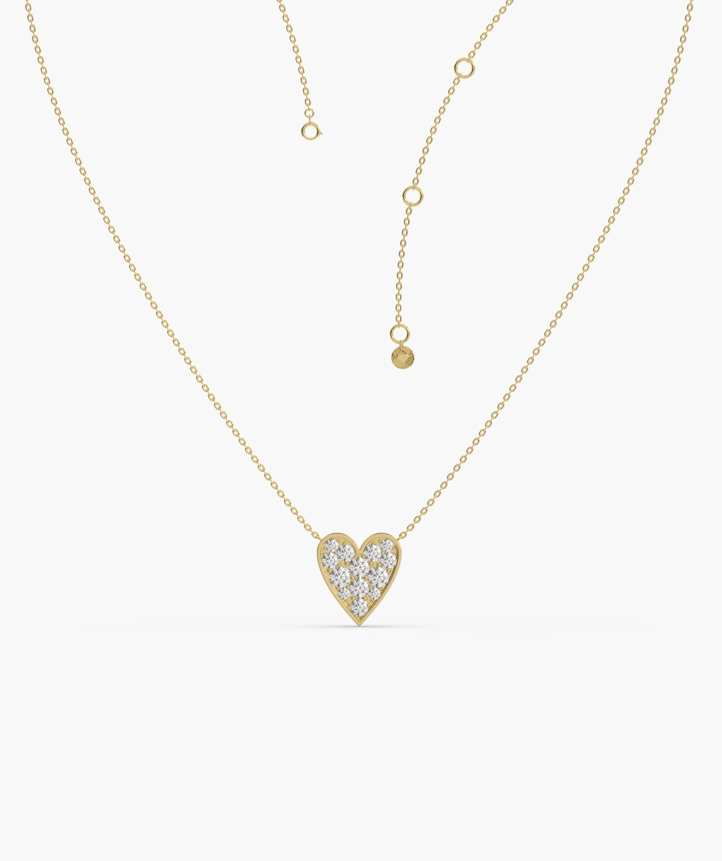 Gleaming Love Heart Necklace