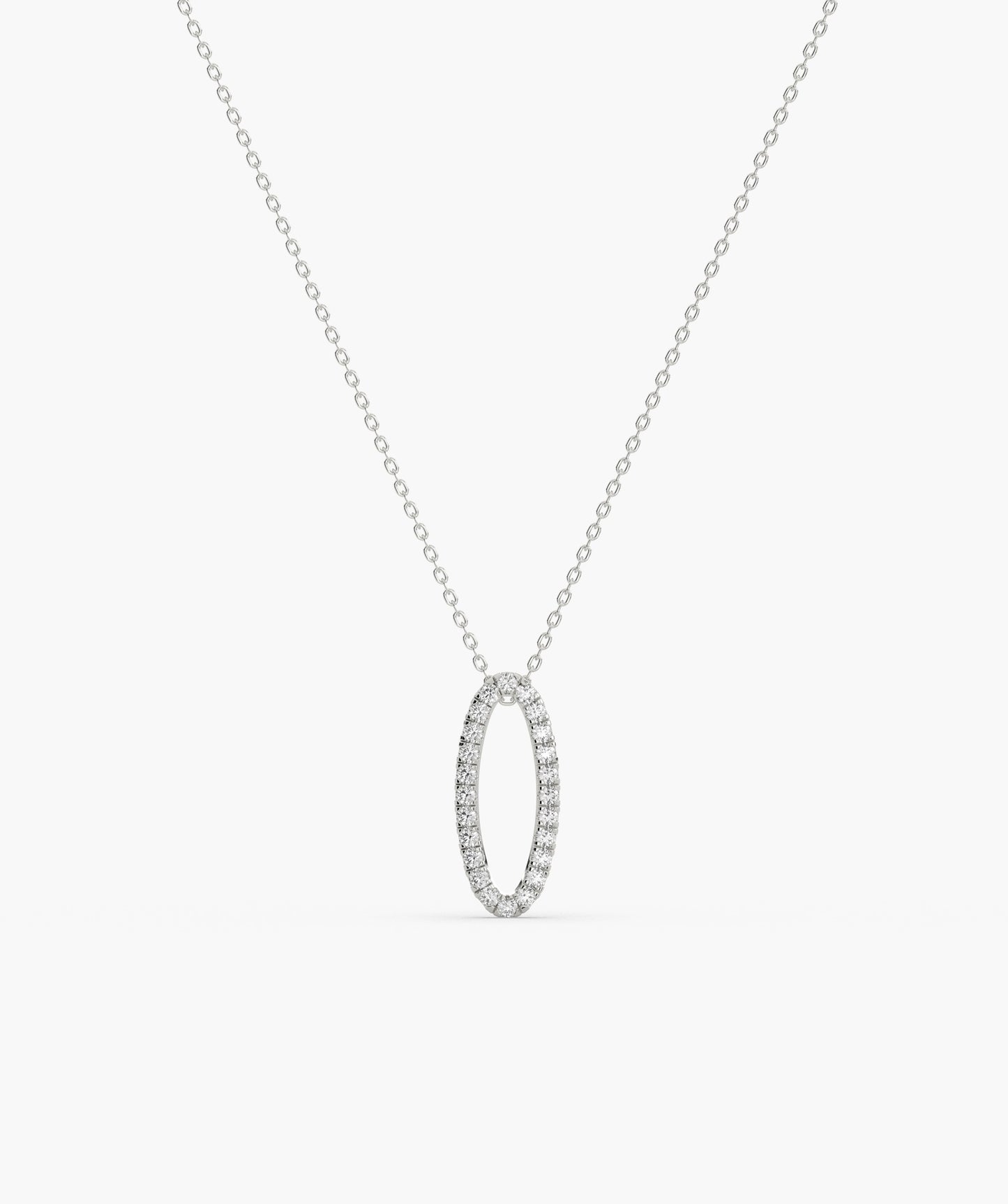 Luminous Circle Diamond Necklace