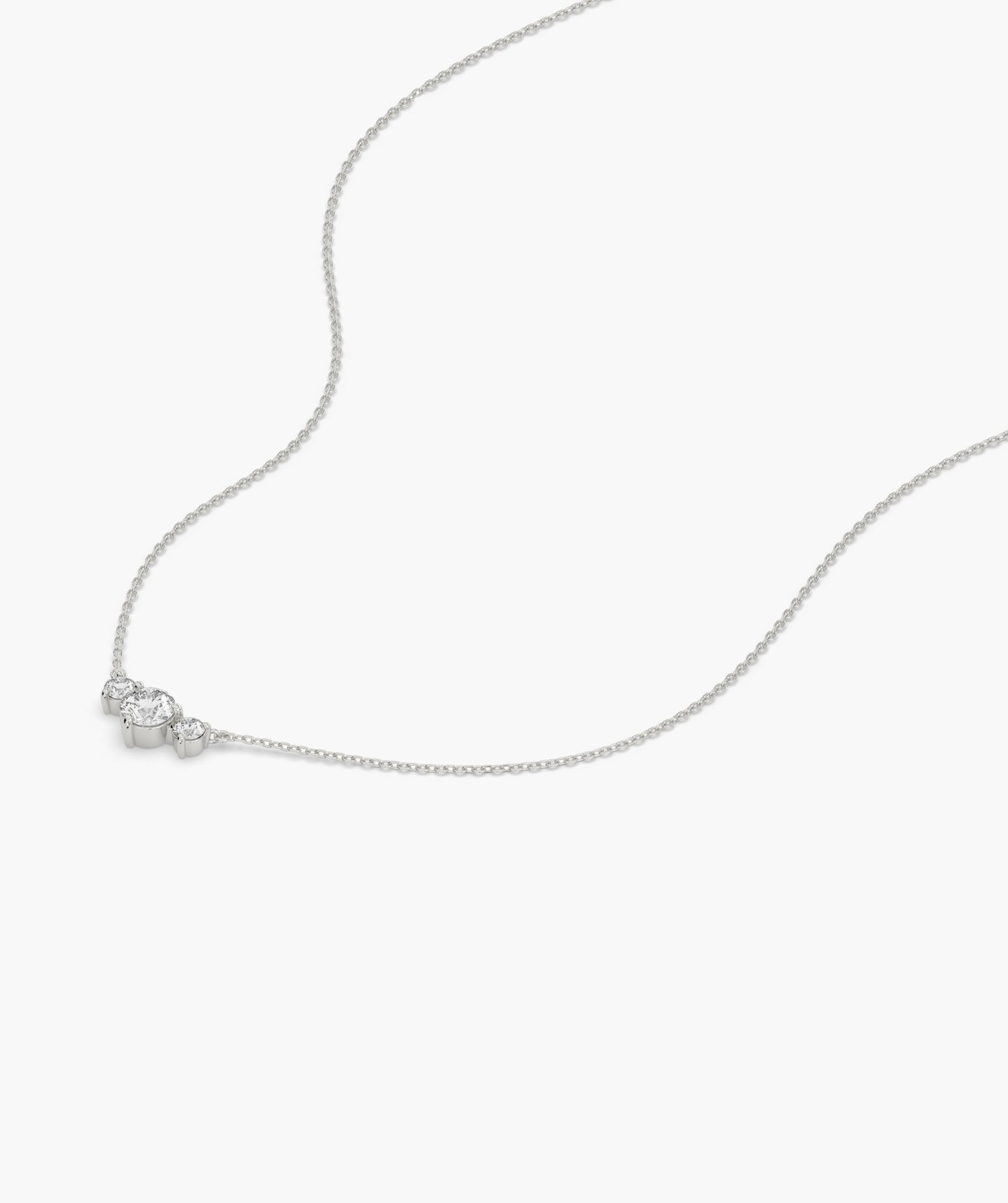 Triple Brilliance Gold Necklace