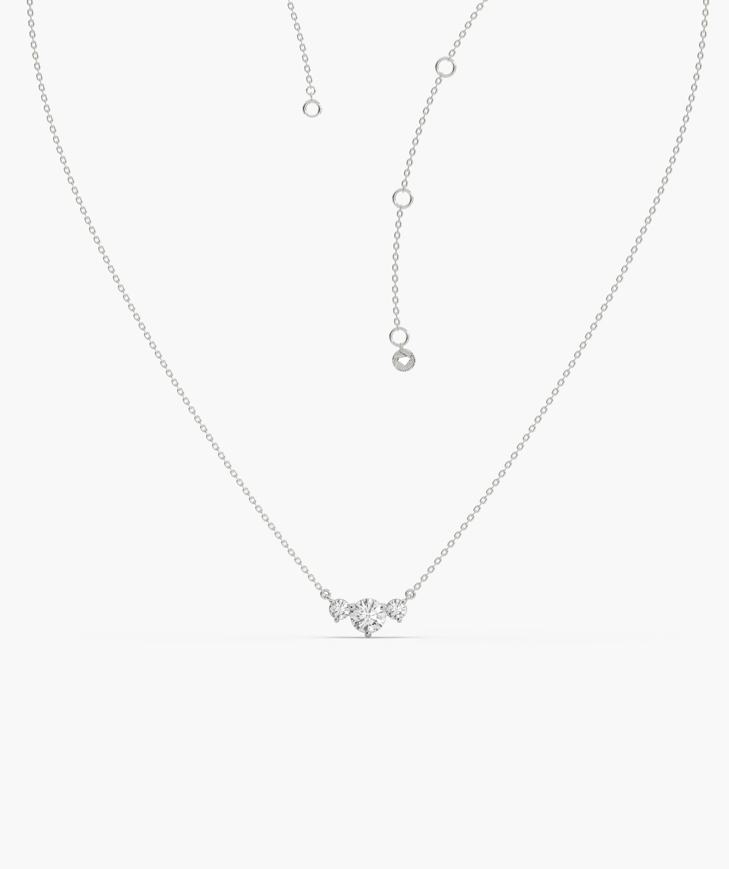 Triple Brilliance Gold Necklace