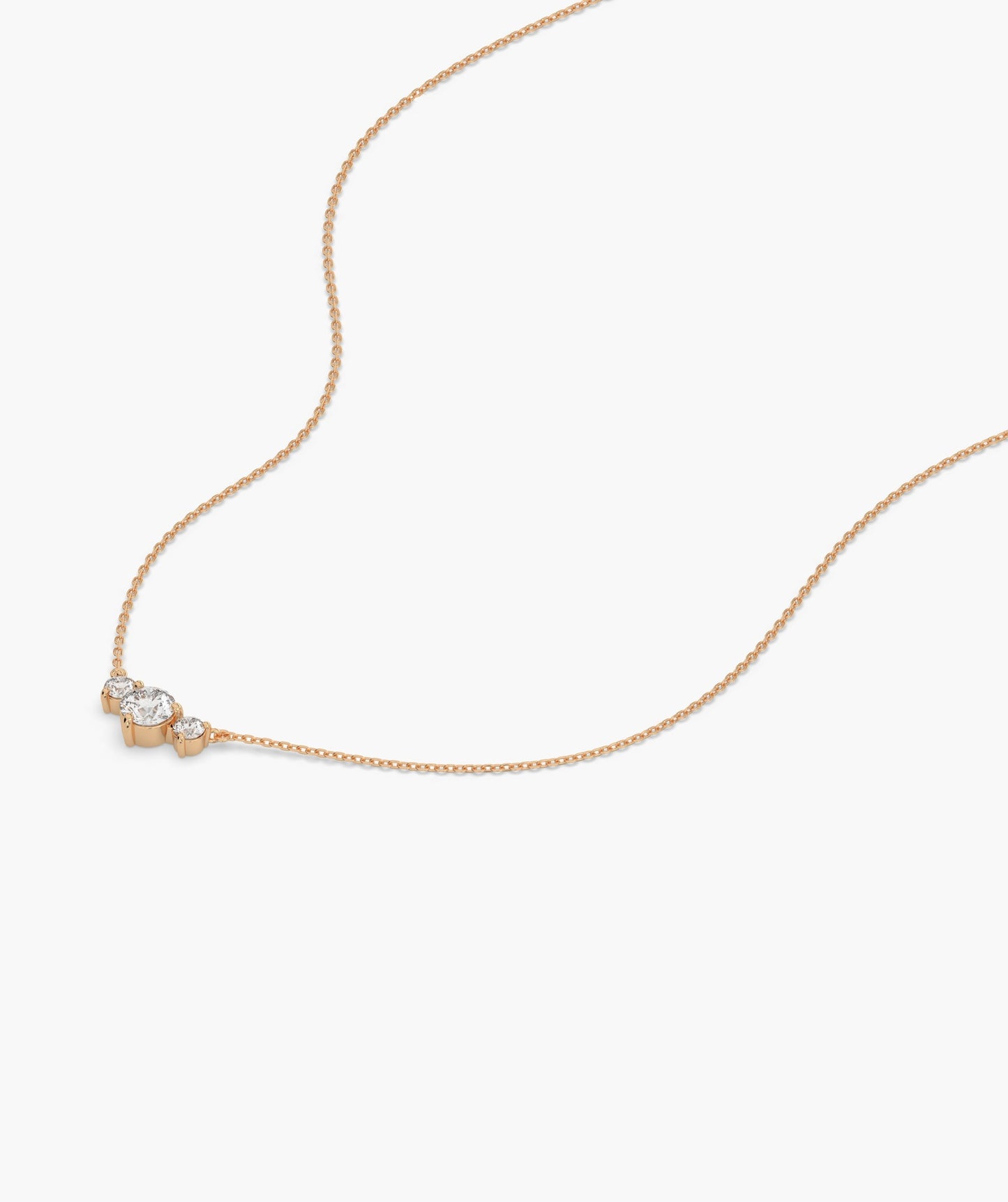 Triple Brilliance Gold Necklace