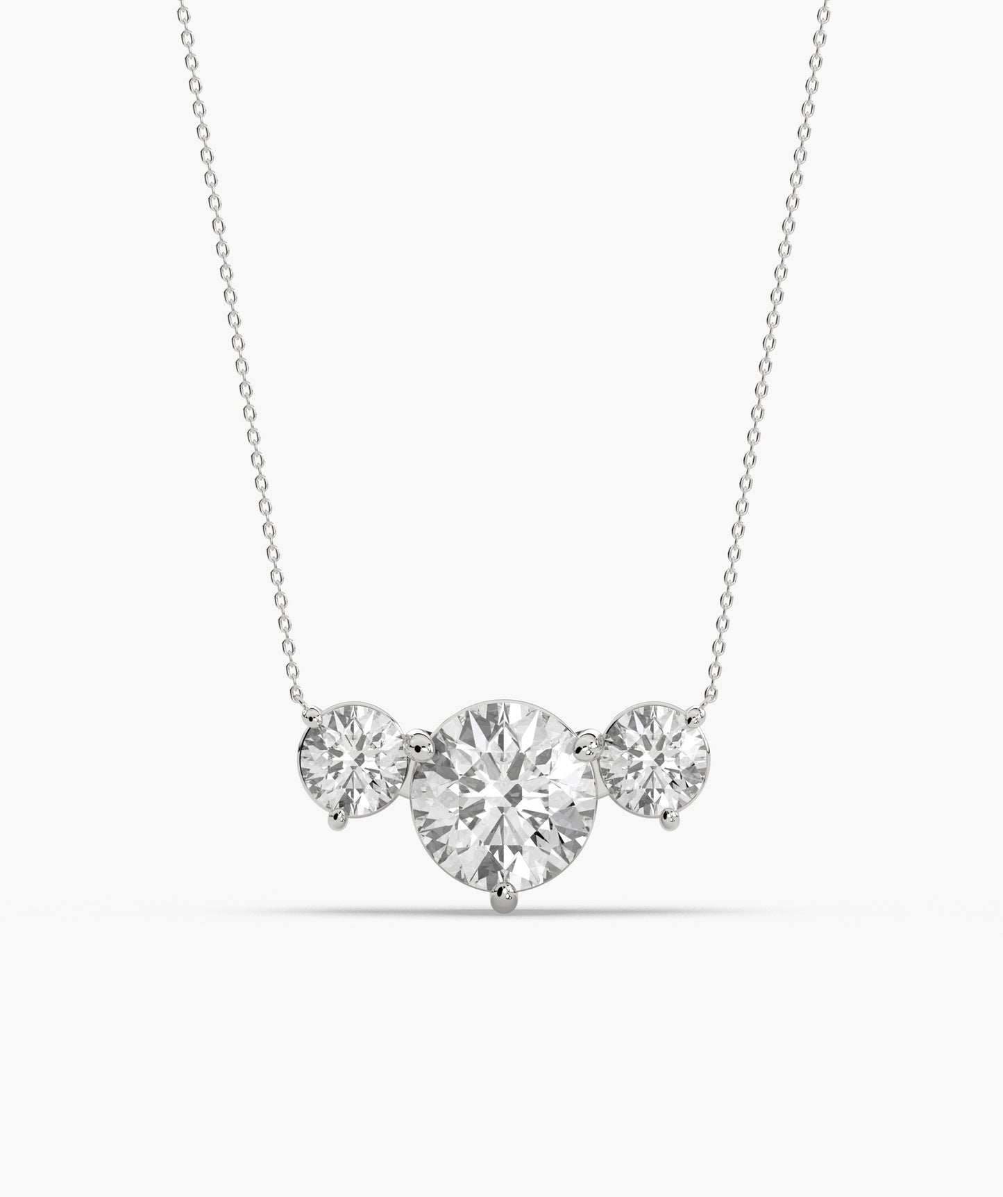 Triple Brilliance Gold Necklace