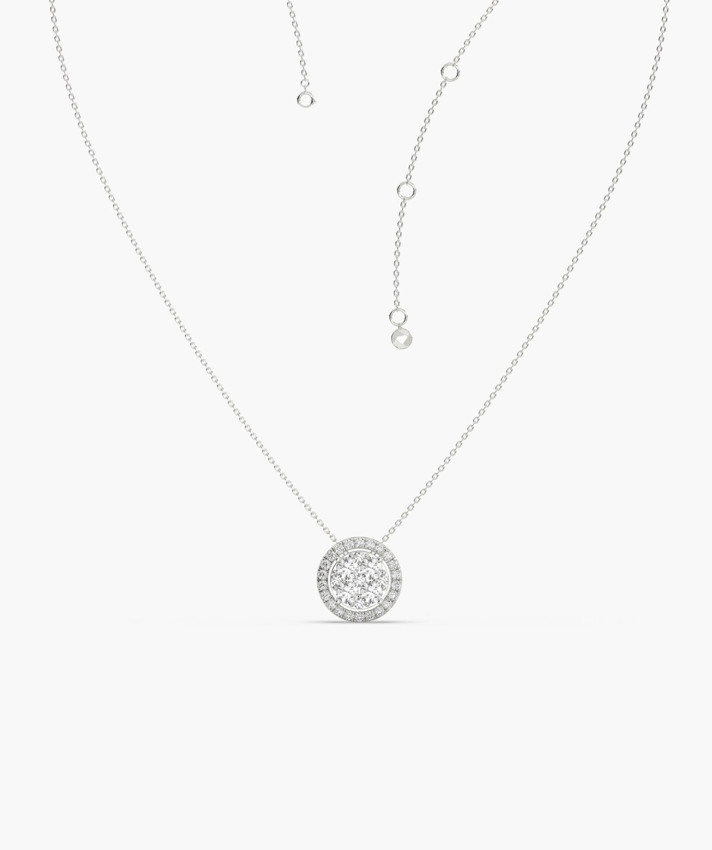 Timeless Diamond Halo Pendant