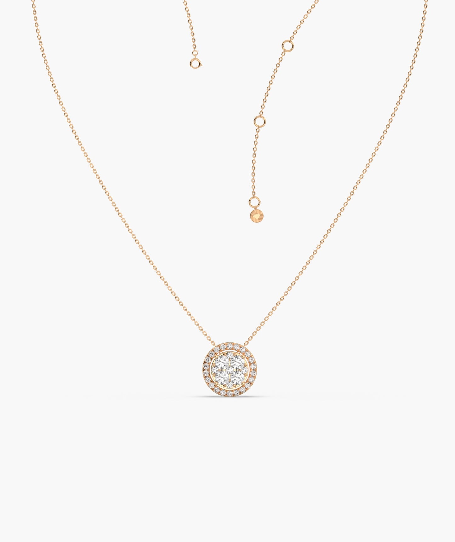 Timeless Diamond Halo Pendant