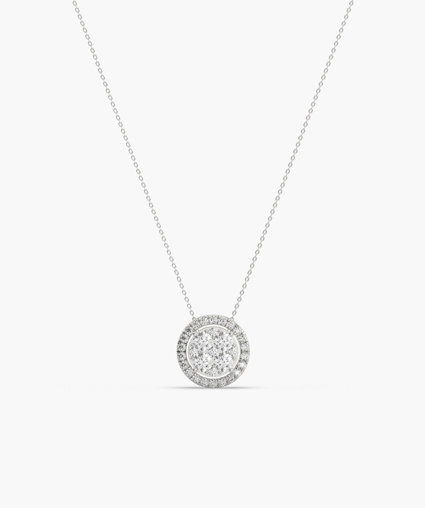 Timeless Diamond Halo Pendant