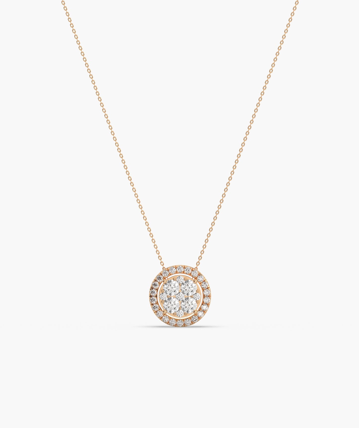 Timeless Diamond Halo Pendant