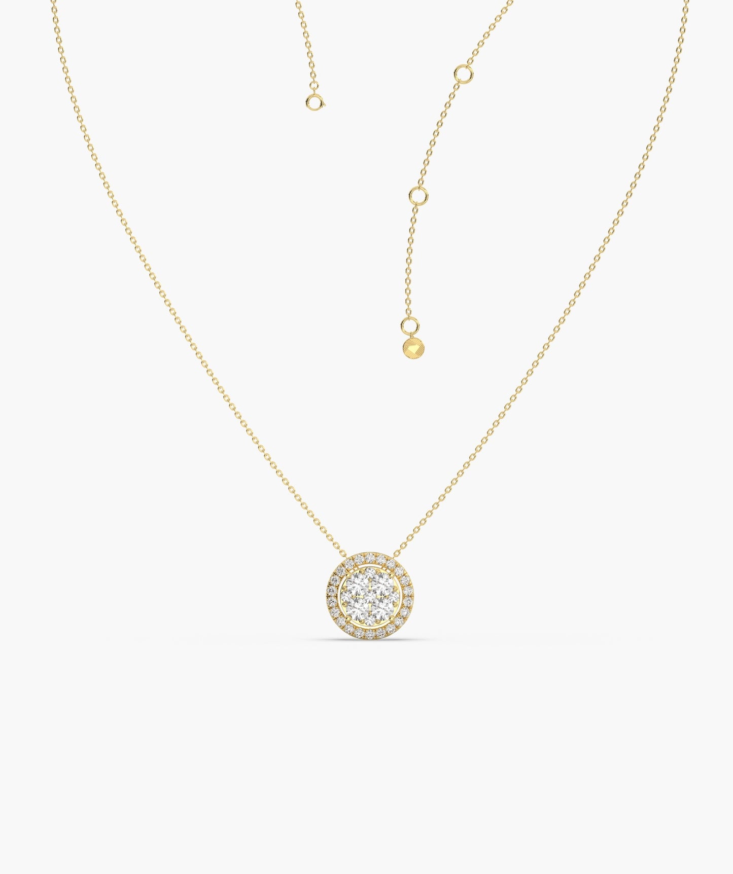 Timeless Diamond Halo Pendant