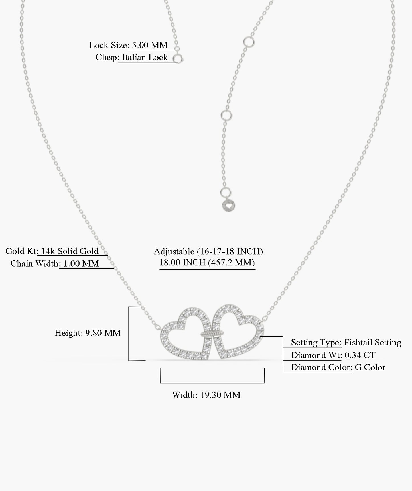 Forever Together Heart Necklace