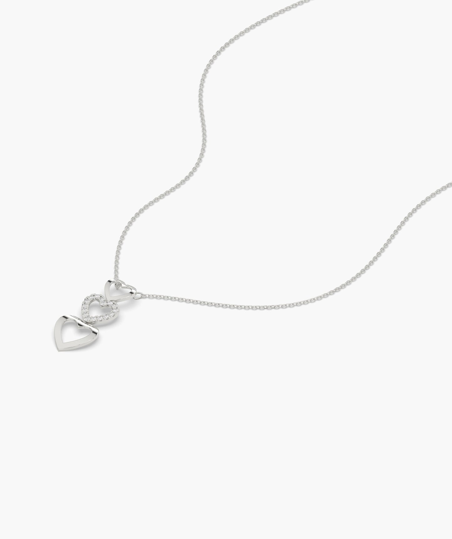 Triple Delight Heart Pendant