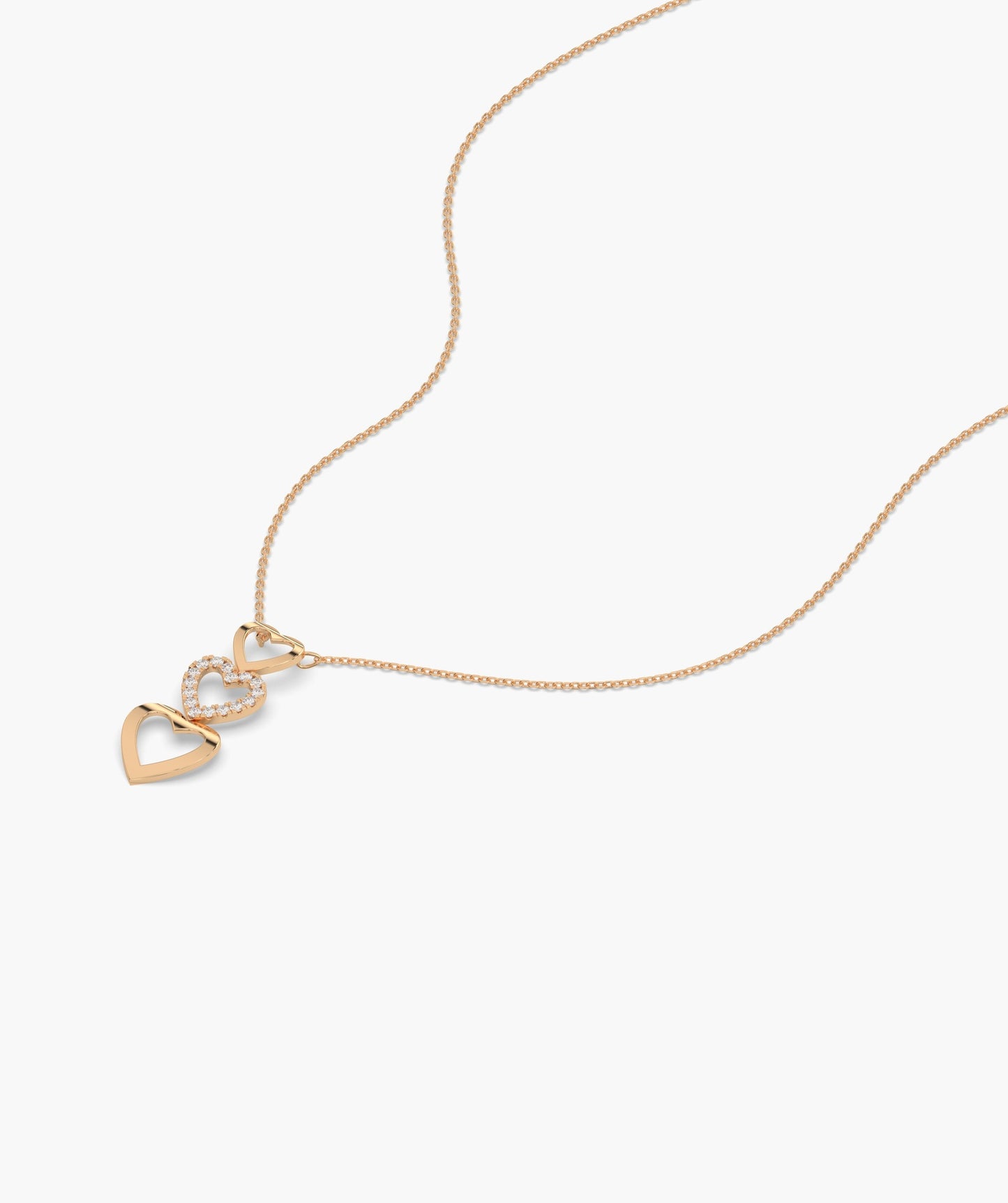 Triple Delight Heart Pendant