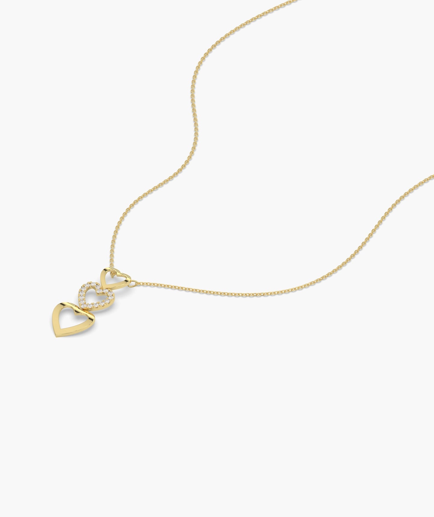 Triple Delight Heart Pendant