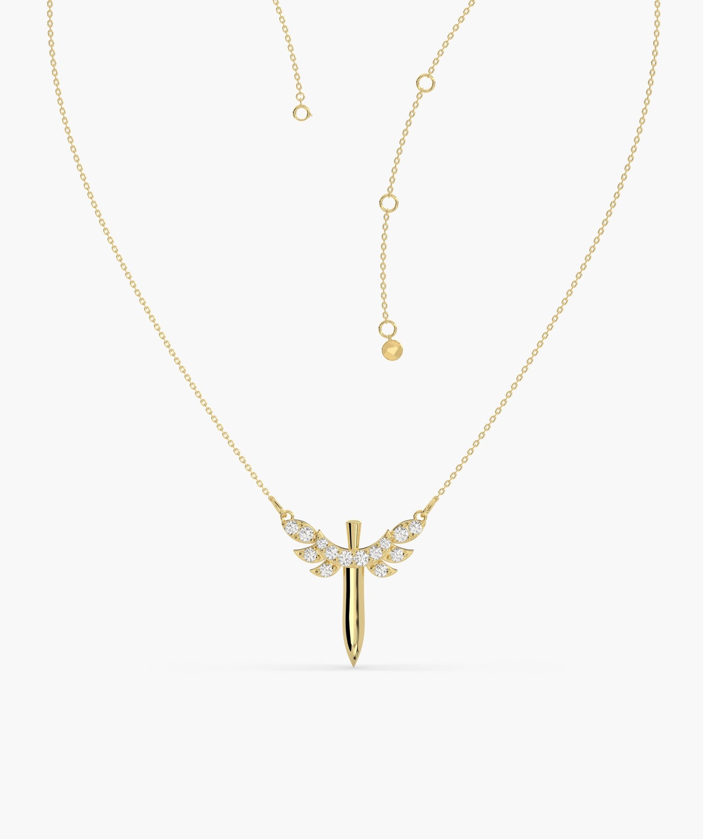Elegant Gold Wing Necklace