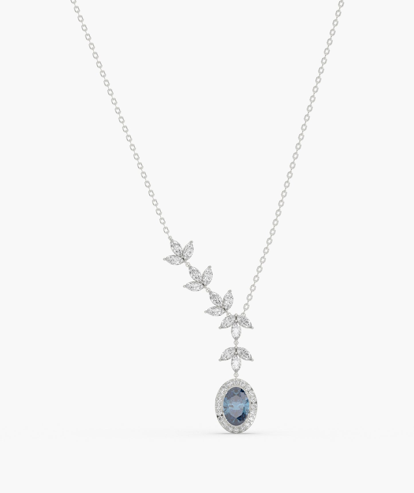 Luxury 14K Gold Leaf Drop Necklace