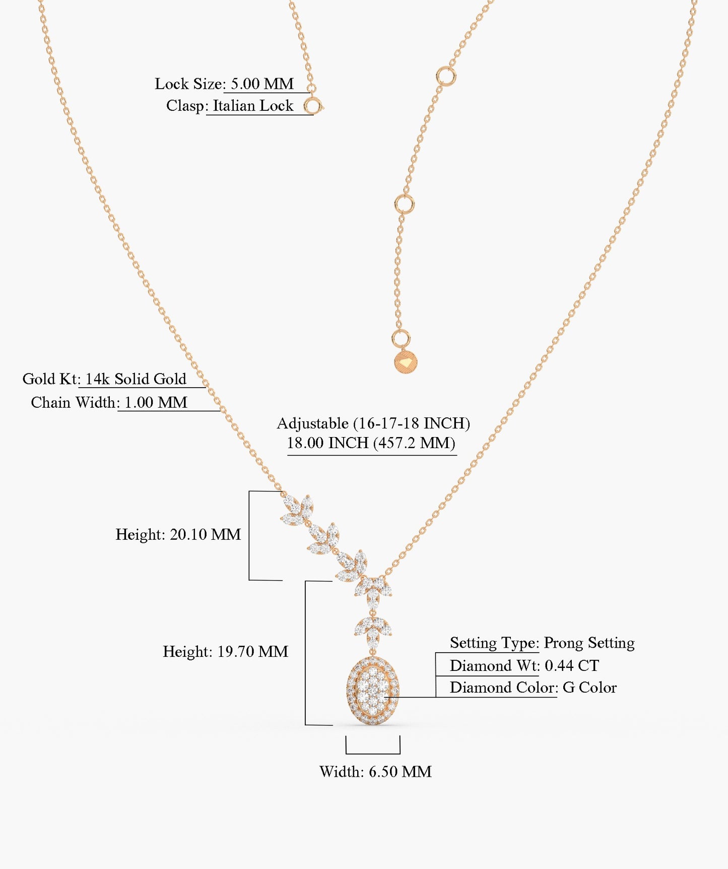 Gilded Leaf Diamond Pendant