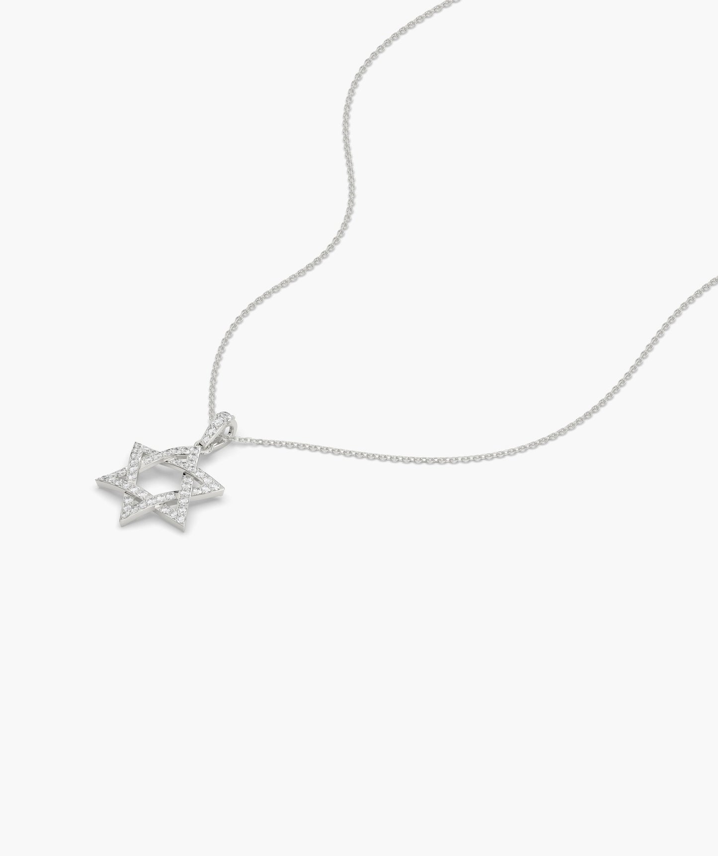 14K Gold Star of David Pendant
