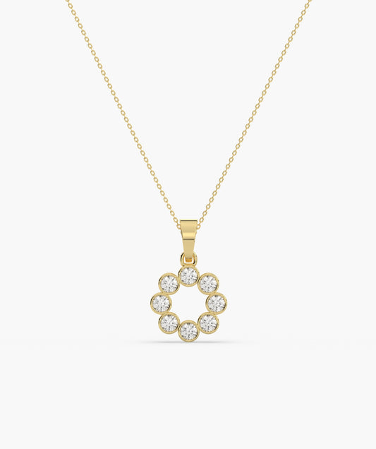 Dazzling Diamond Cluster Pendant