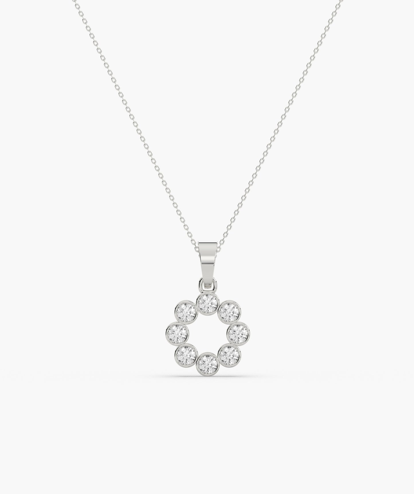 Dazzling Diamond Cluster Pendant