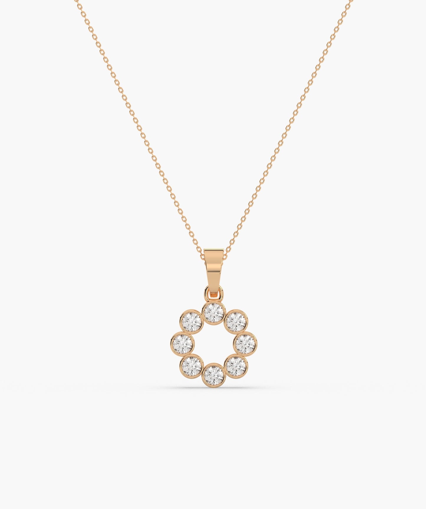 Dazzling Diamond Cluster Pendant