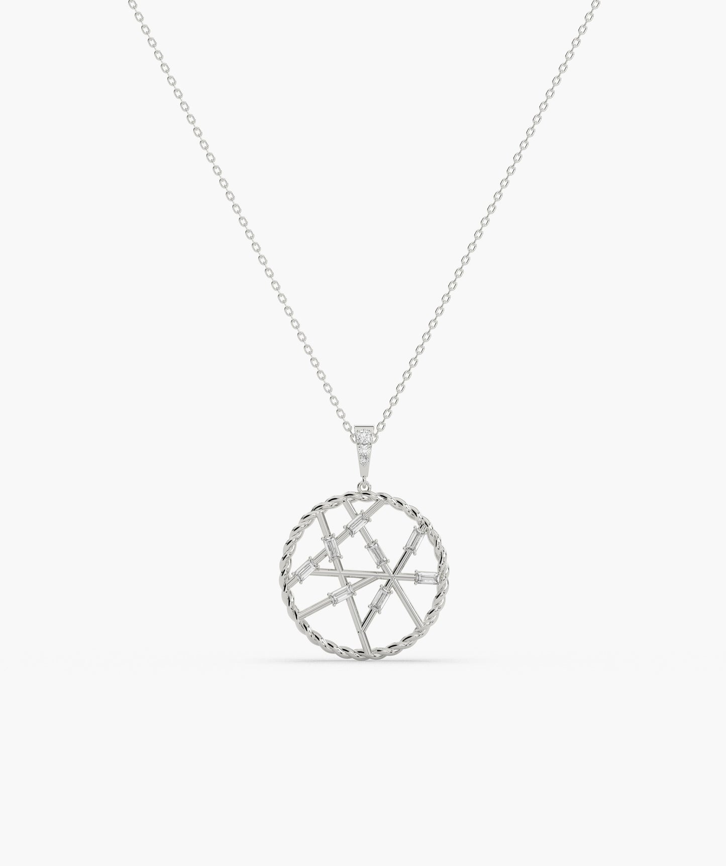 Geometric Globe Pendant Necklace