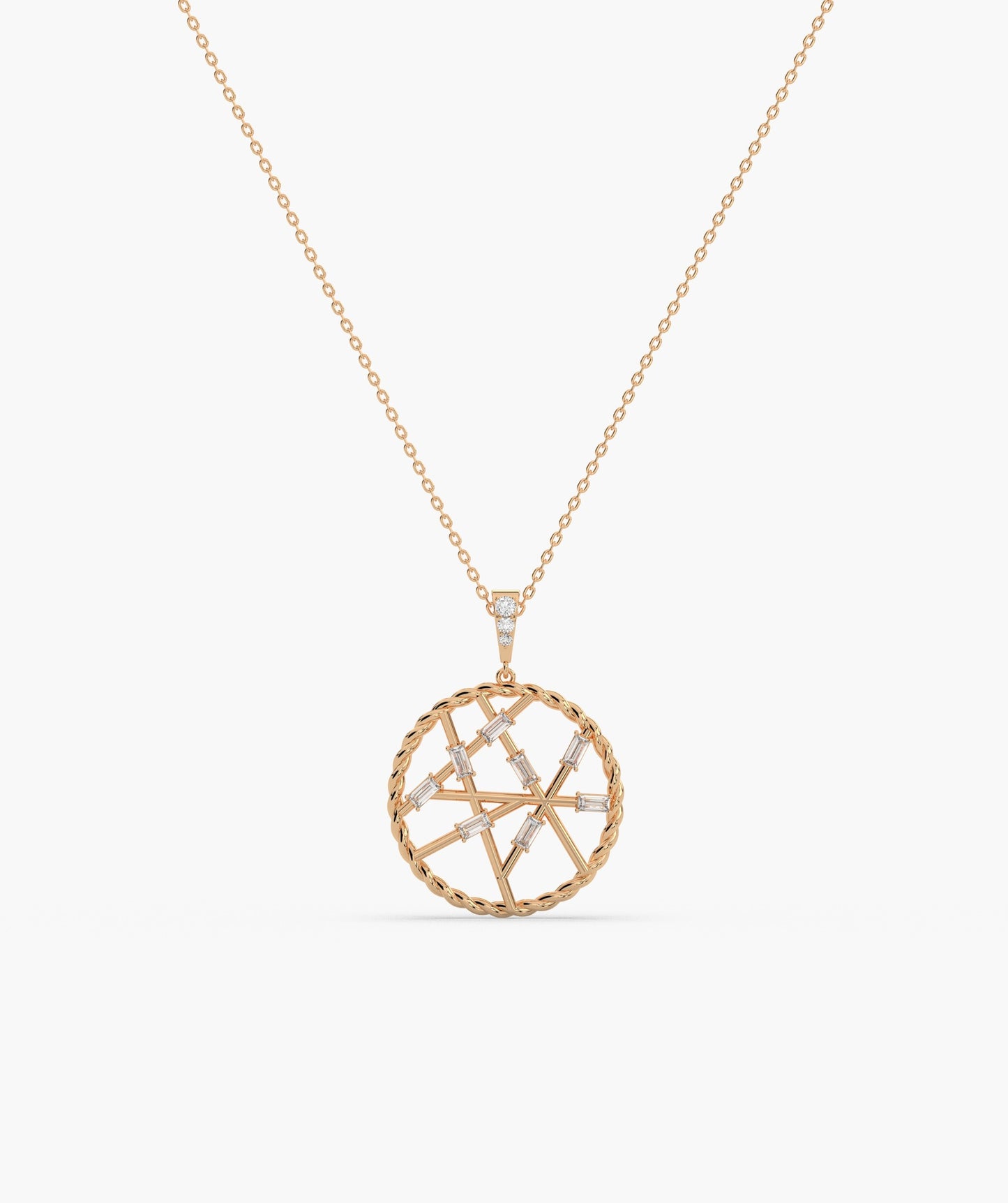 Geometric Globe Pendant Necklace