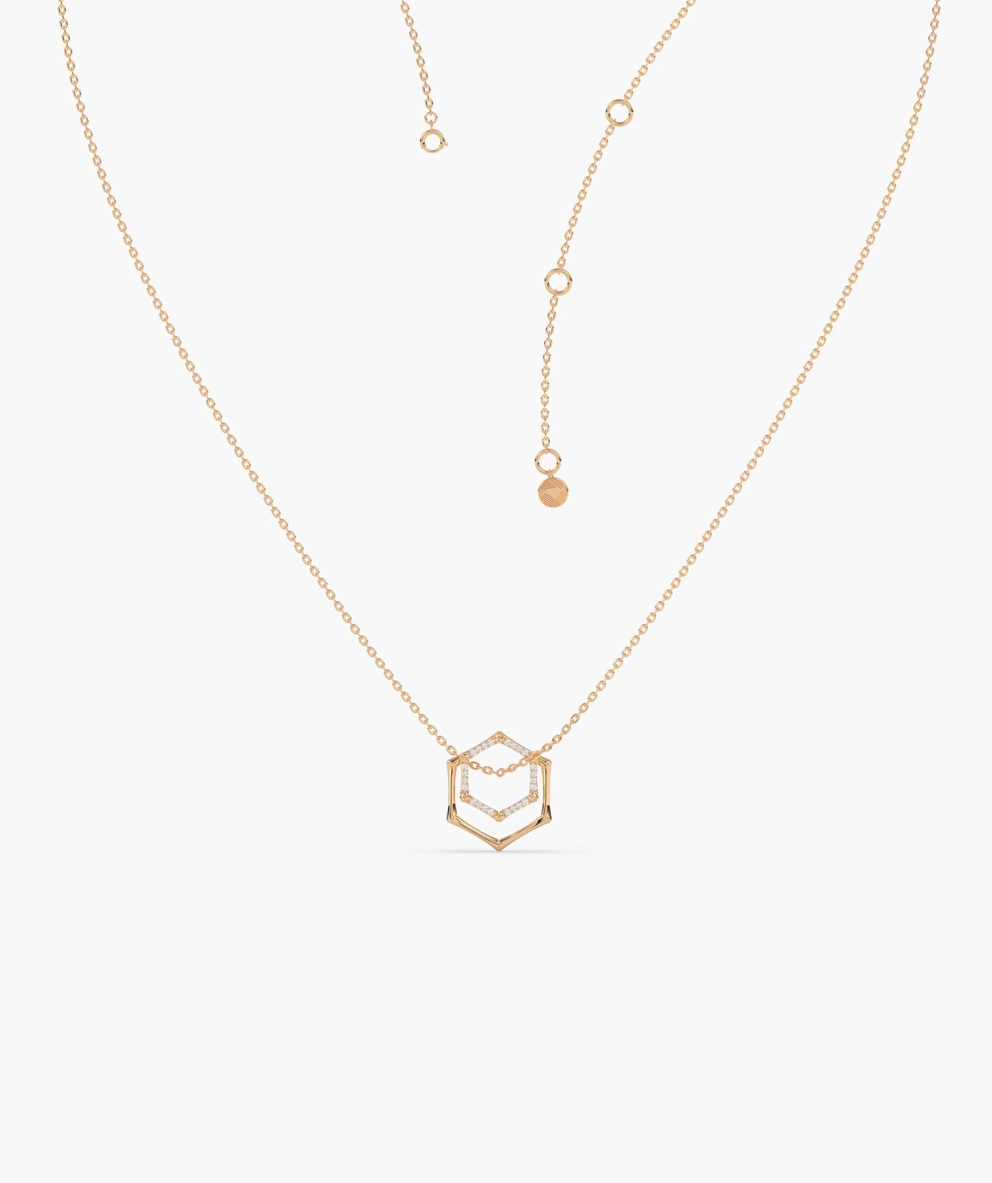 14K Gold Geometric Glint Necklace